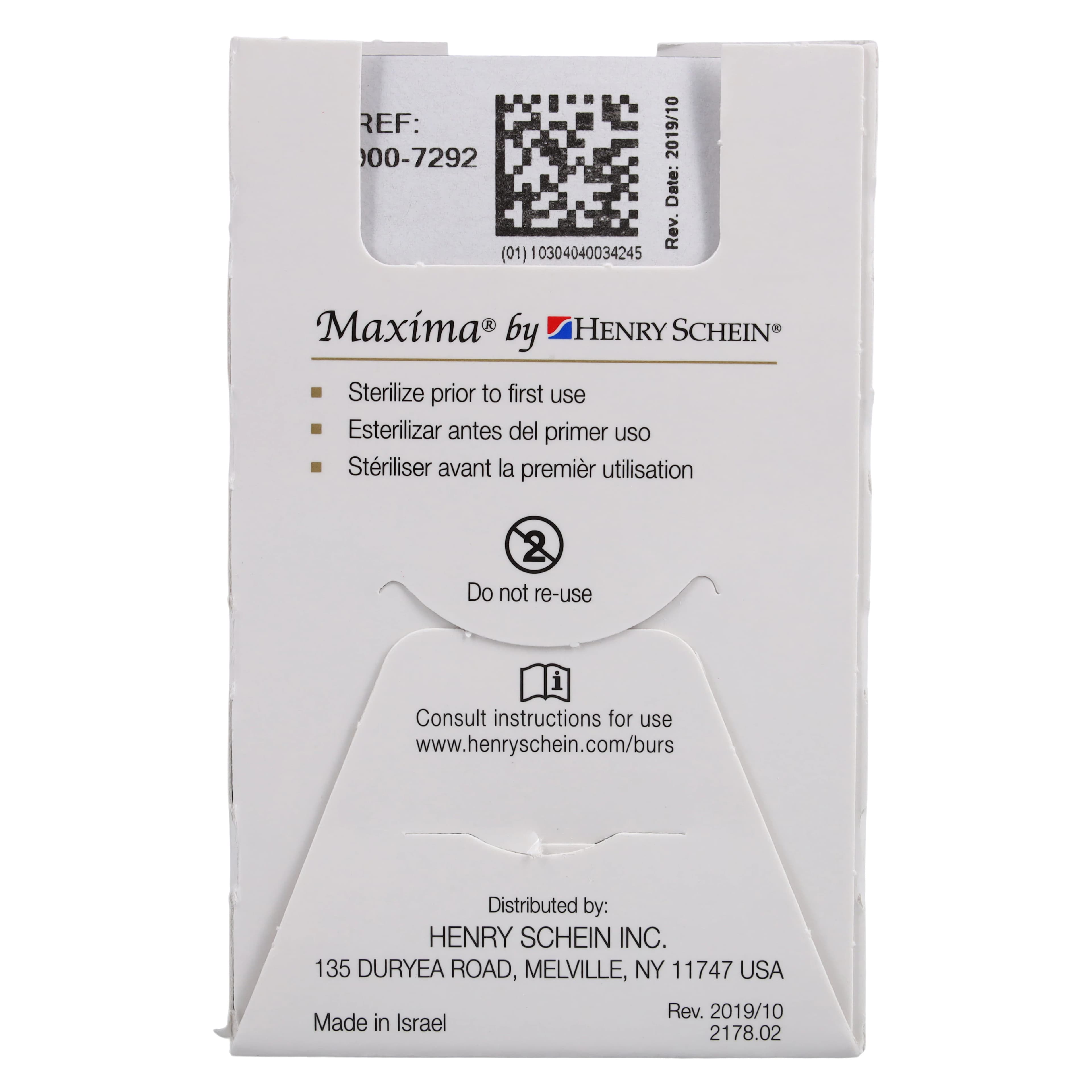 Maxima Diamond FG 858-014F Fine Needle Bur, Friction Grip, 8.0 mm, 5/Package thumbnail 6