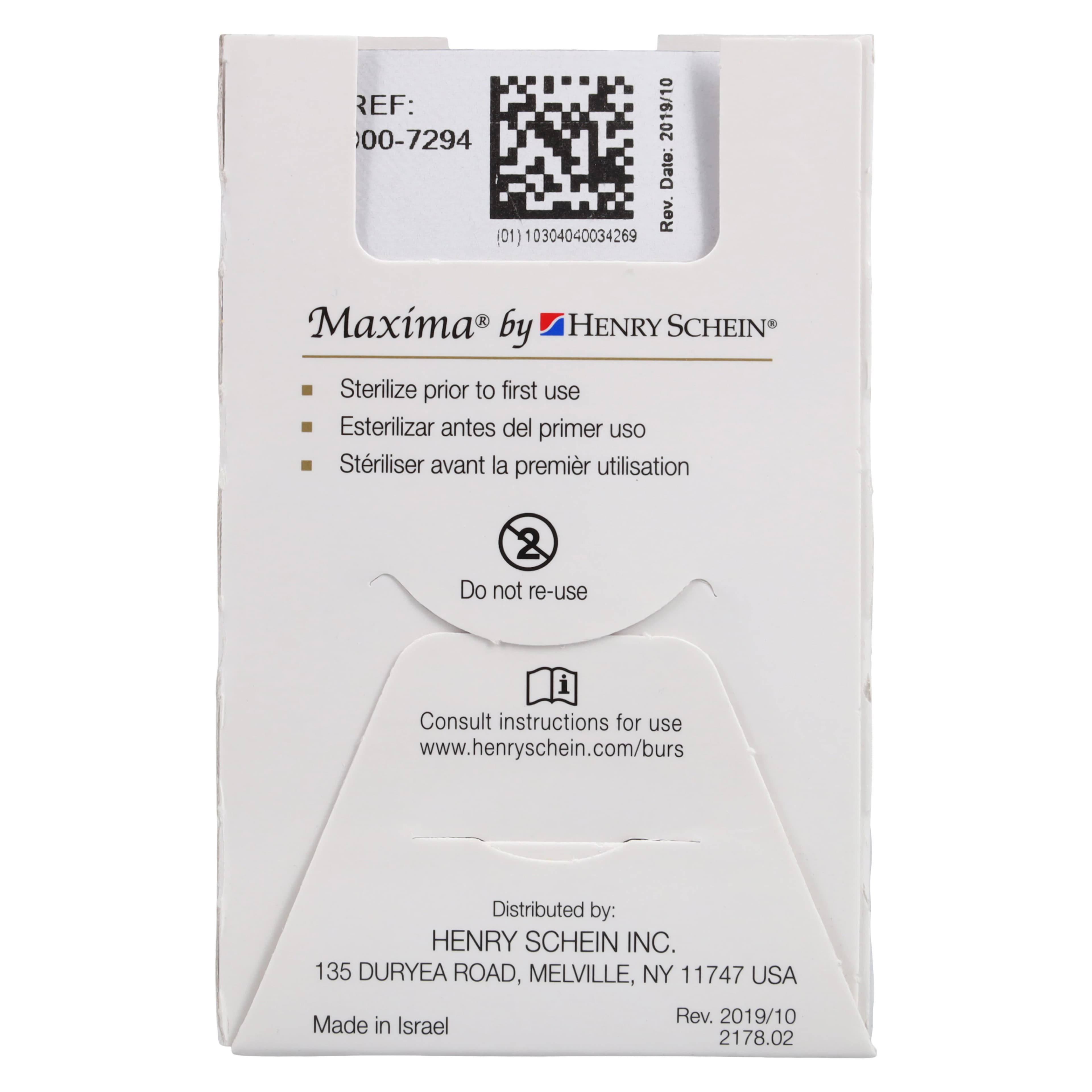 Maxima Diamond FG 858-014SC Friction Grip Super Coarse Needle Bur, 8.0 mm, 5/Pack thumbnail 6