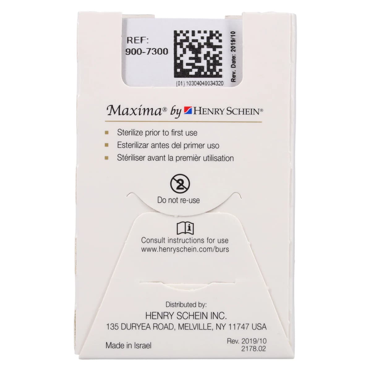 Maxima Diamond FG 859-012F Fine Needle Bur, Friction Grip, 10.0 mm, 5/Package thumbnail 6