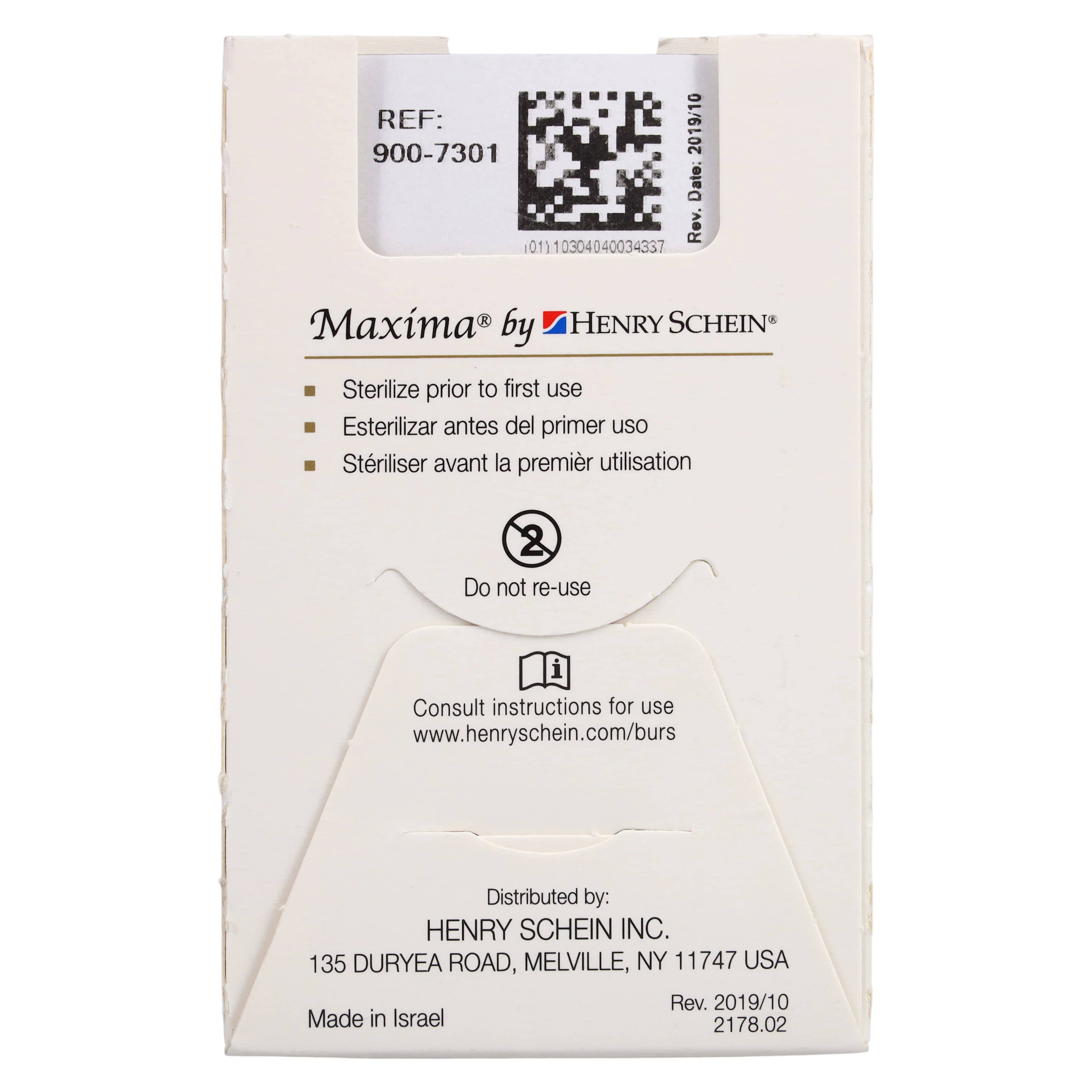 Maxima Diamond FG 859-012M Friction Grip Medium Needle Bur, 10.0 mm, 5/Package thumbnail 6