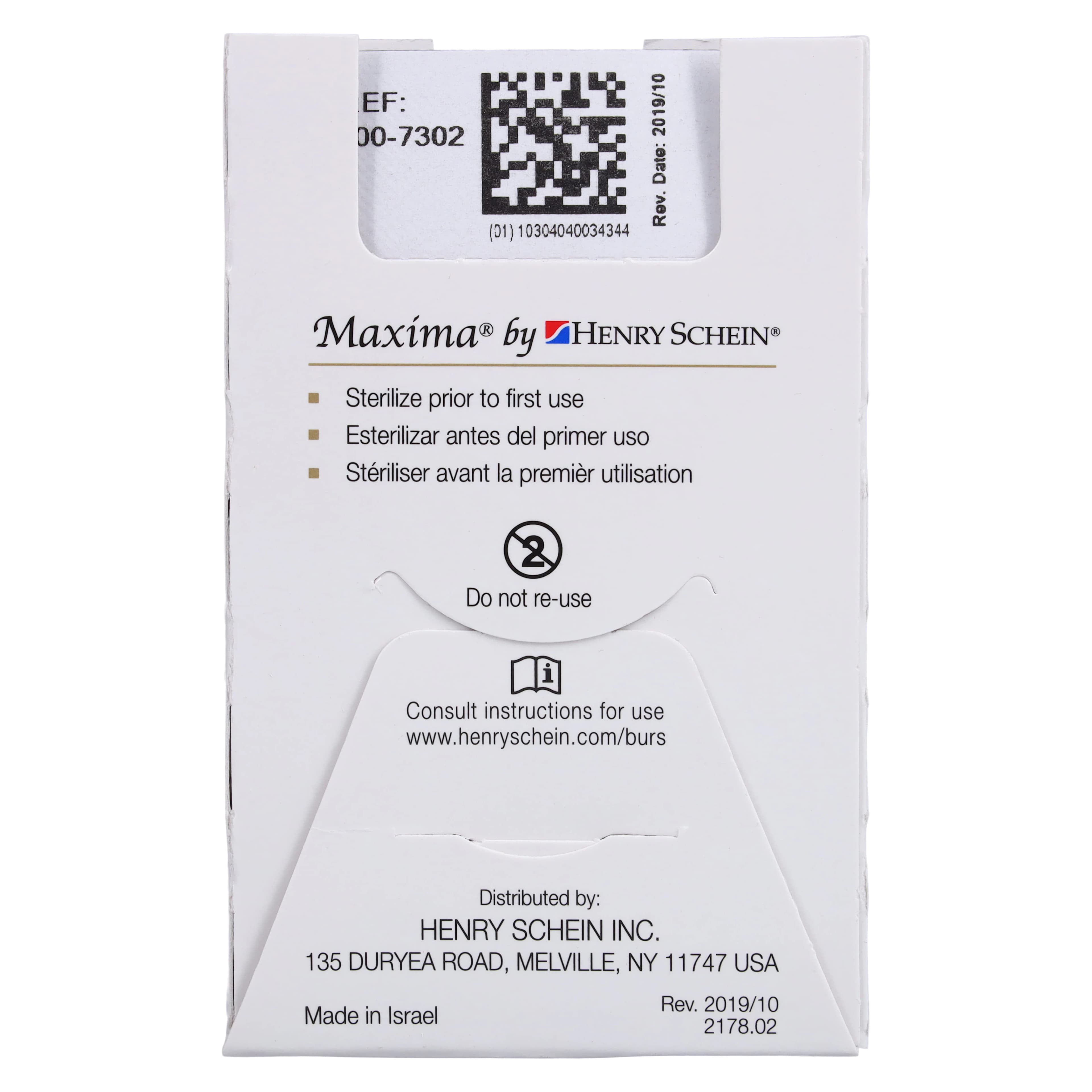 Maxima Diamond FG 859-012SF Extra Fine Needle Bur, Friction Grip, 10.0 mm, 5/Package thumbnail 6