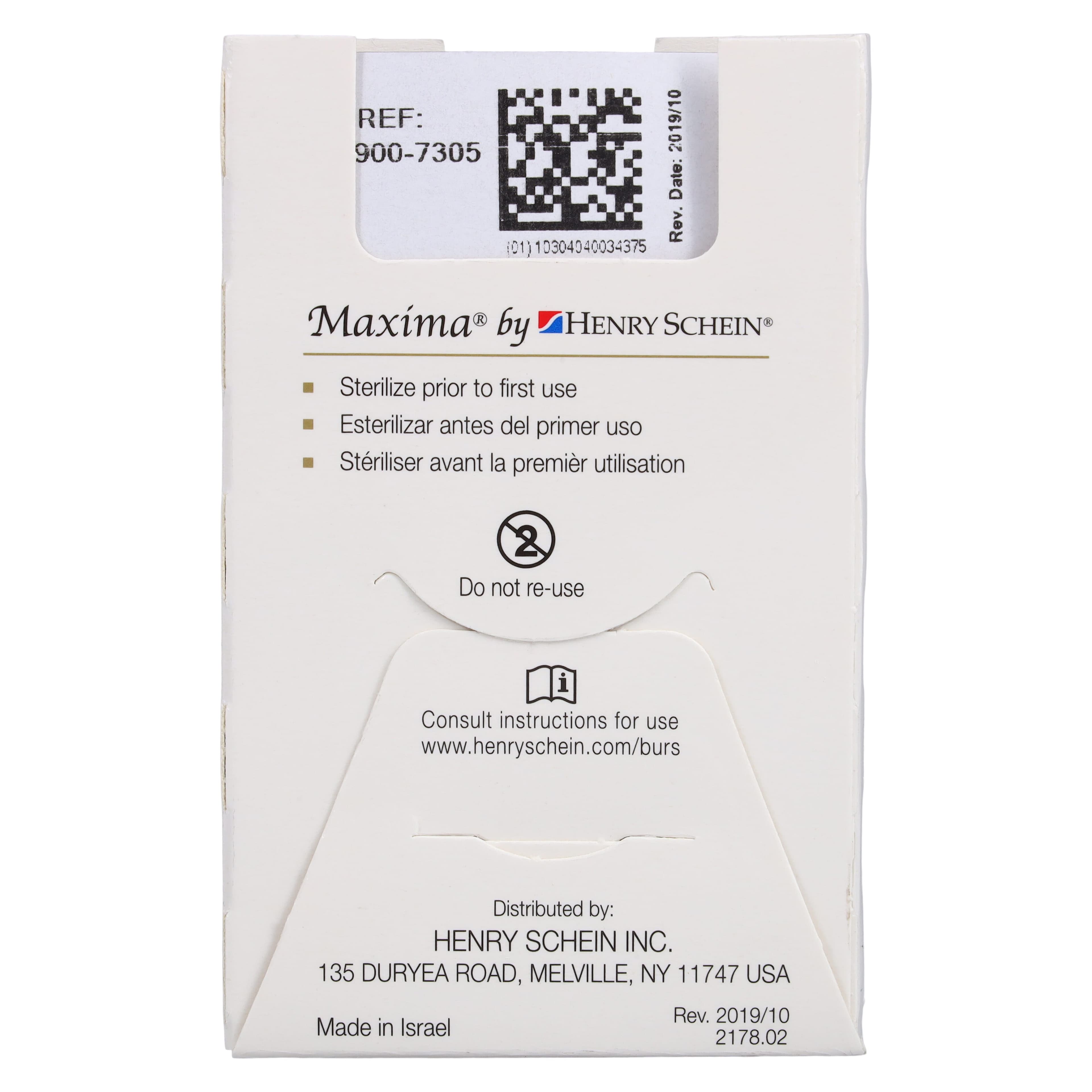 Maxima Diamond FG 859-014M Friction Grip Medium Needle Bur, 10.0 mm, 5/Package thumbnail 6