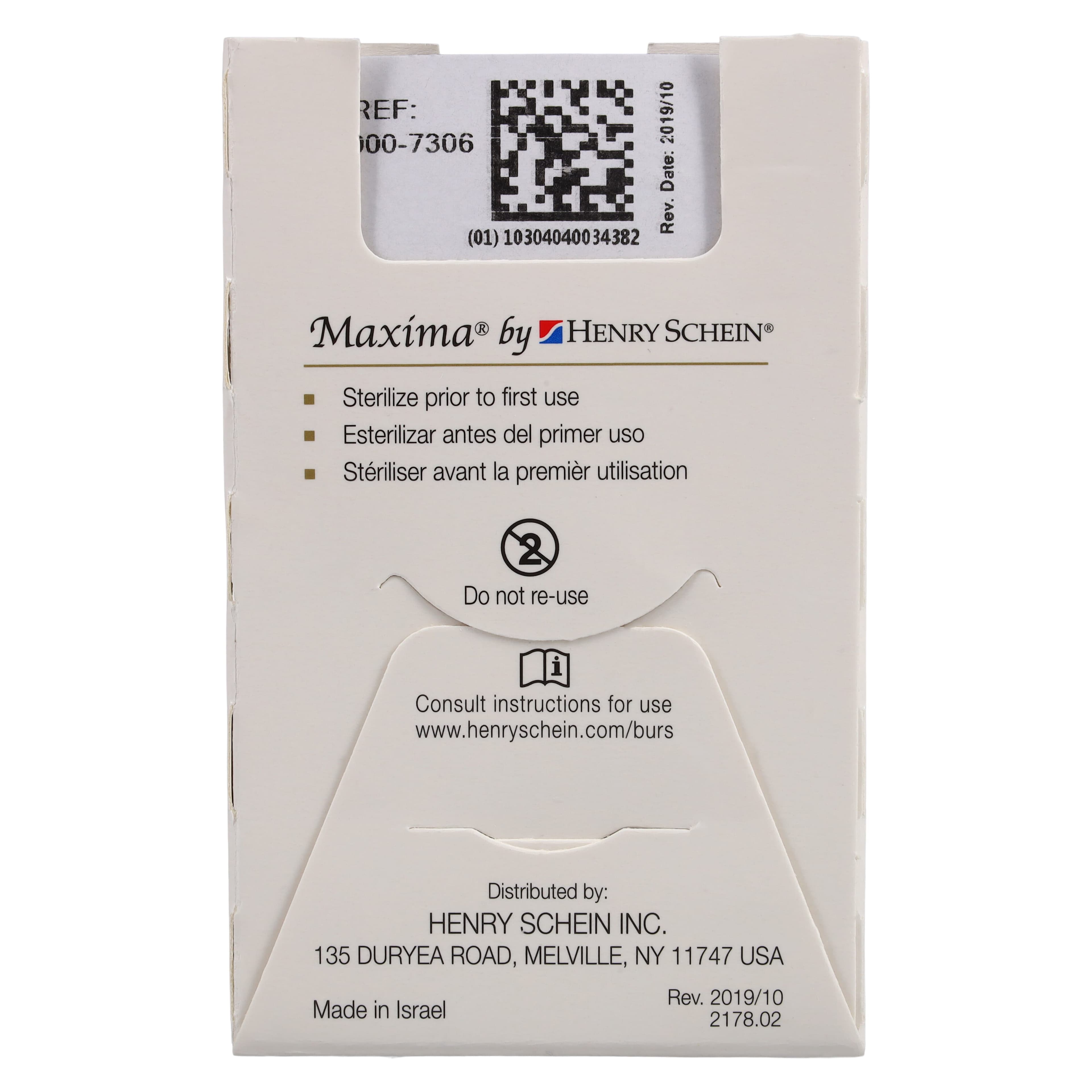 Maxima Diamond FG 859-014SF Extra Fine Needle Bur, Friction Grip, 10.0 mm, 5/Package thumbnail 6
