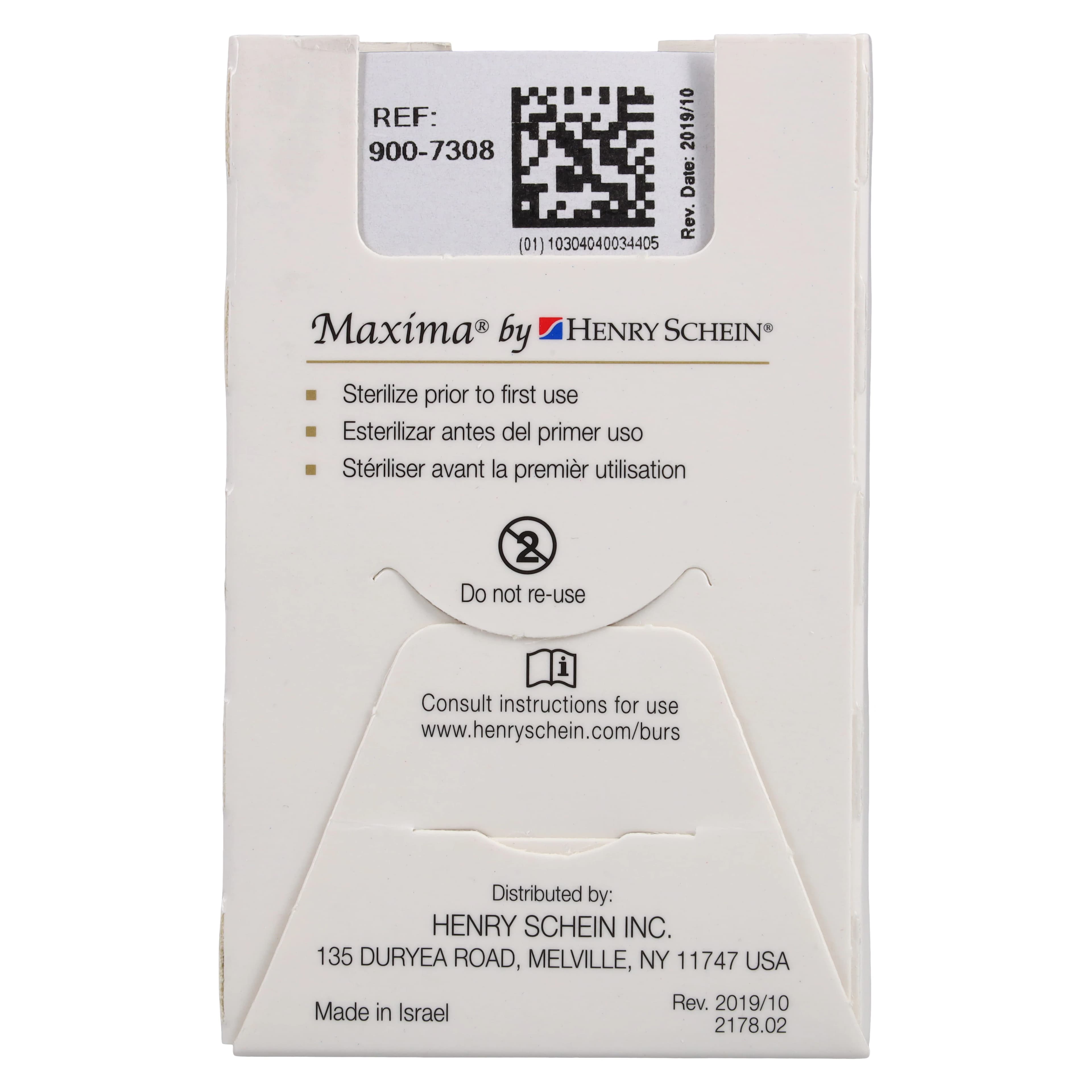 Maxima Diamond FG 859-016F Fine Needle Bur, Friction Grip, 10.0 mm, 5/Pack thumbnail 6