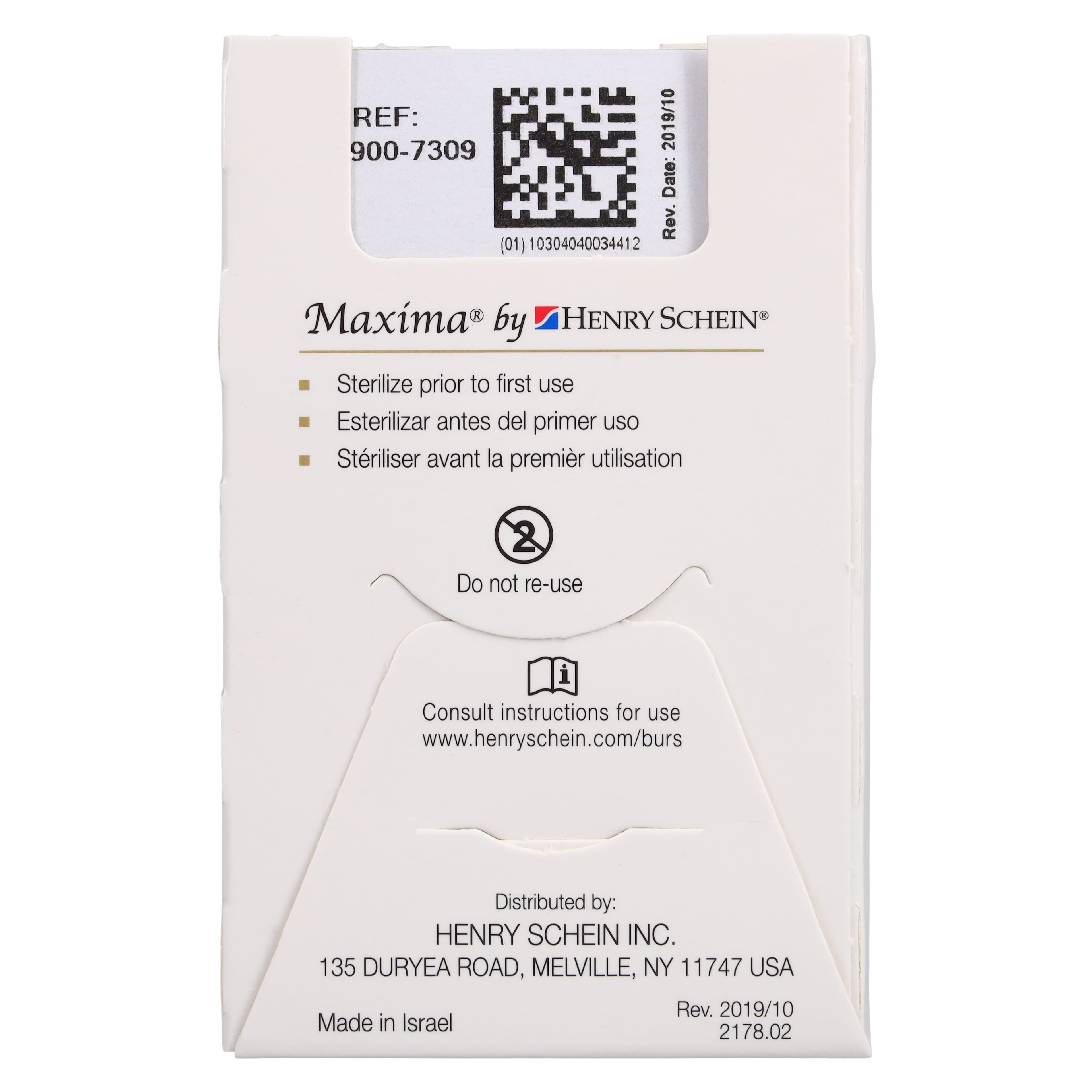 Maxima Diamond FG 859-016M Friction Grip Medium Needle Bur, 10.0 mm, 5/Package thumbnail 6