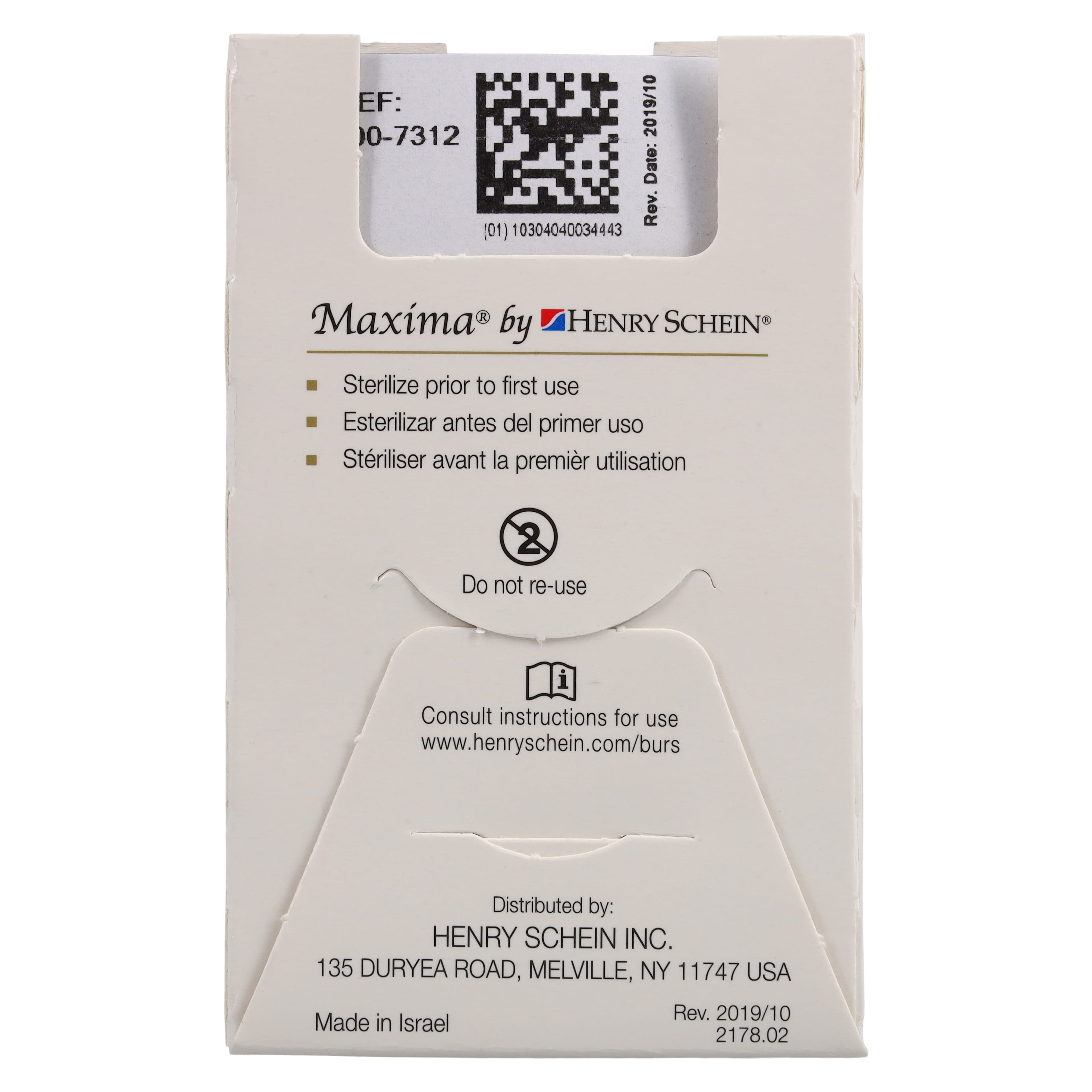 Maxima Diamond FG 859-018F Fine Needle Bur, Friction Grip, 10.0 mm, 5/Package thumbnail 6