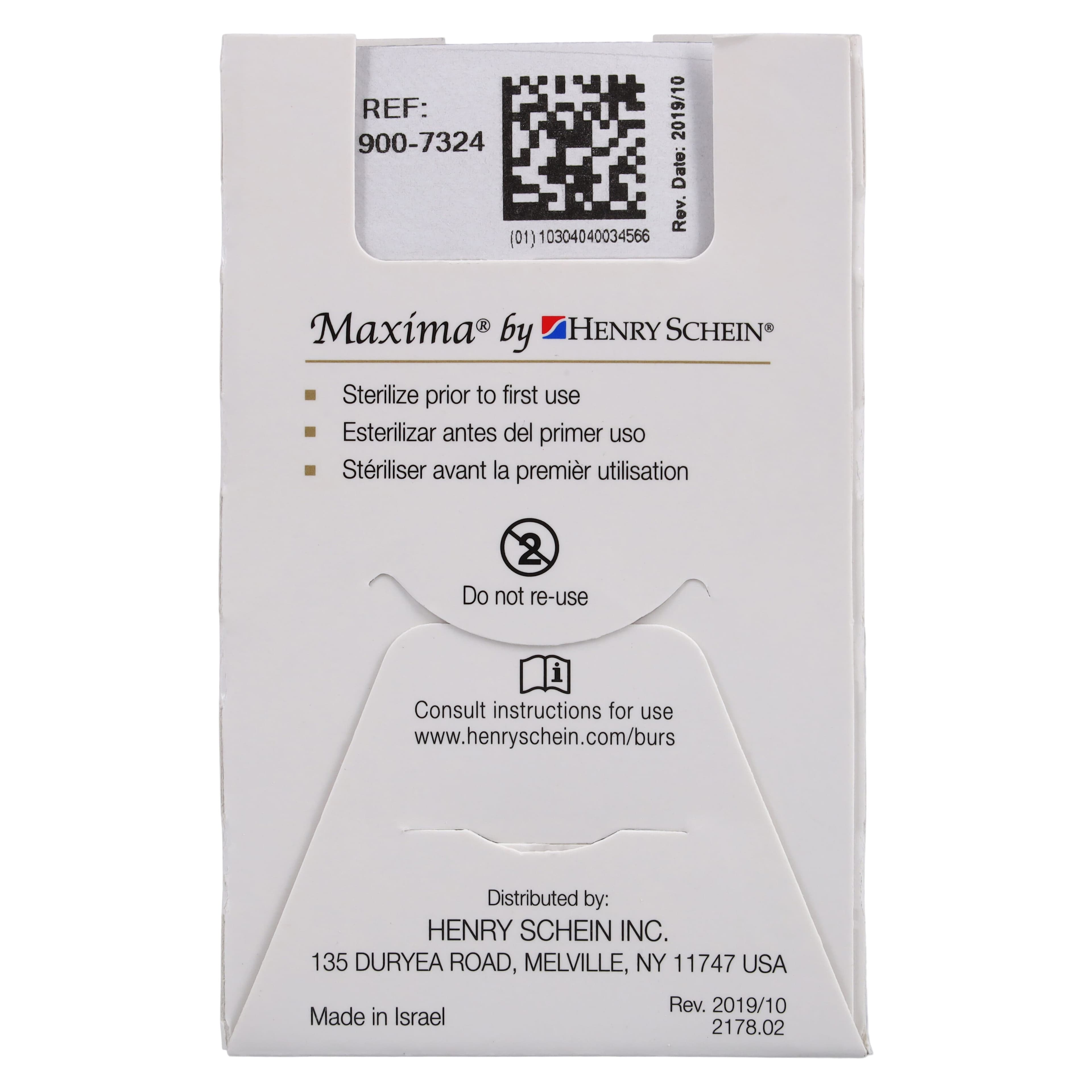 Maxima Diamond FG 861-012F Fine Flame Bur, Friction Grip, 6.0 mm, 5/Package thumbnail 6