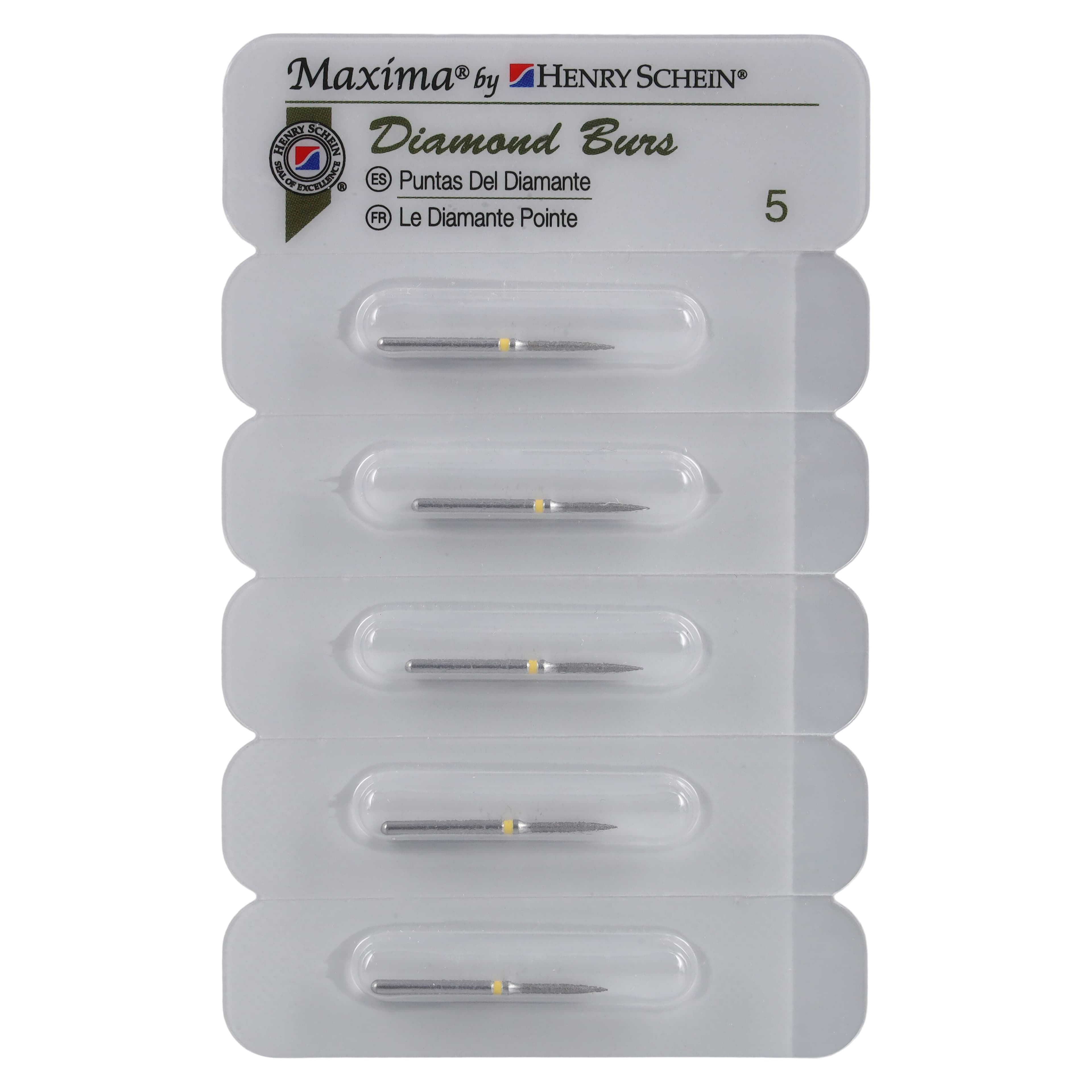 Maxima Diamond FG 862-012SF Friction Grip Extra Fine Flame Bur, 8.0 mm, 5/Pack thumbnail 4