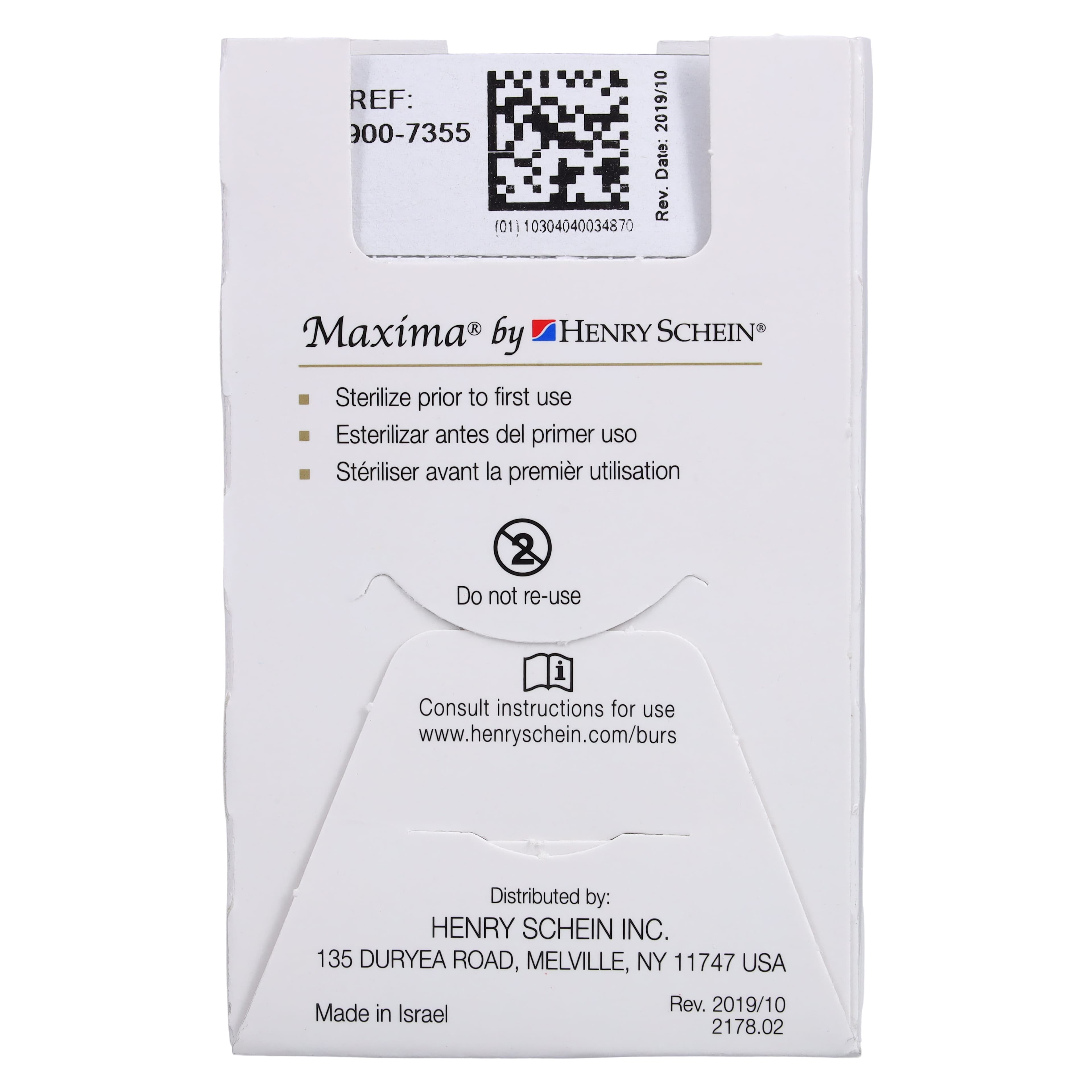 Maxima Diamond FG 863-016C Friction Grip Coarse Flame Bur, 10.0 mm, 5/Package thumbnail 6