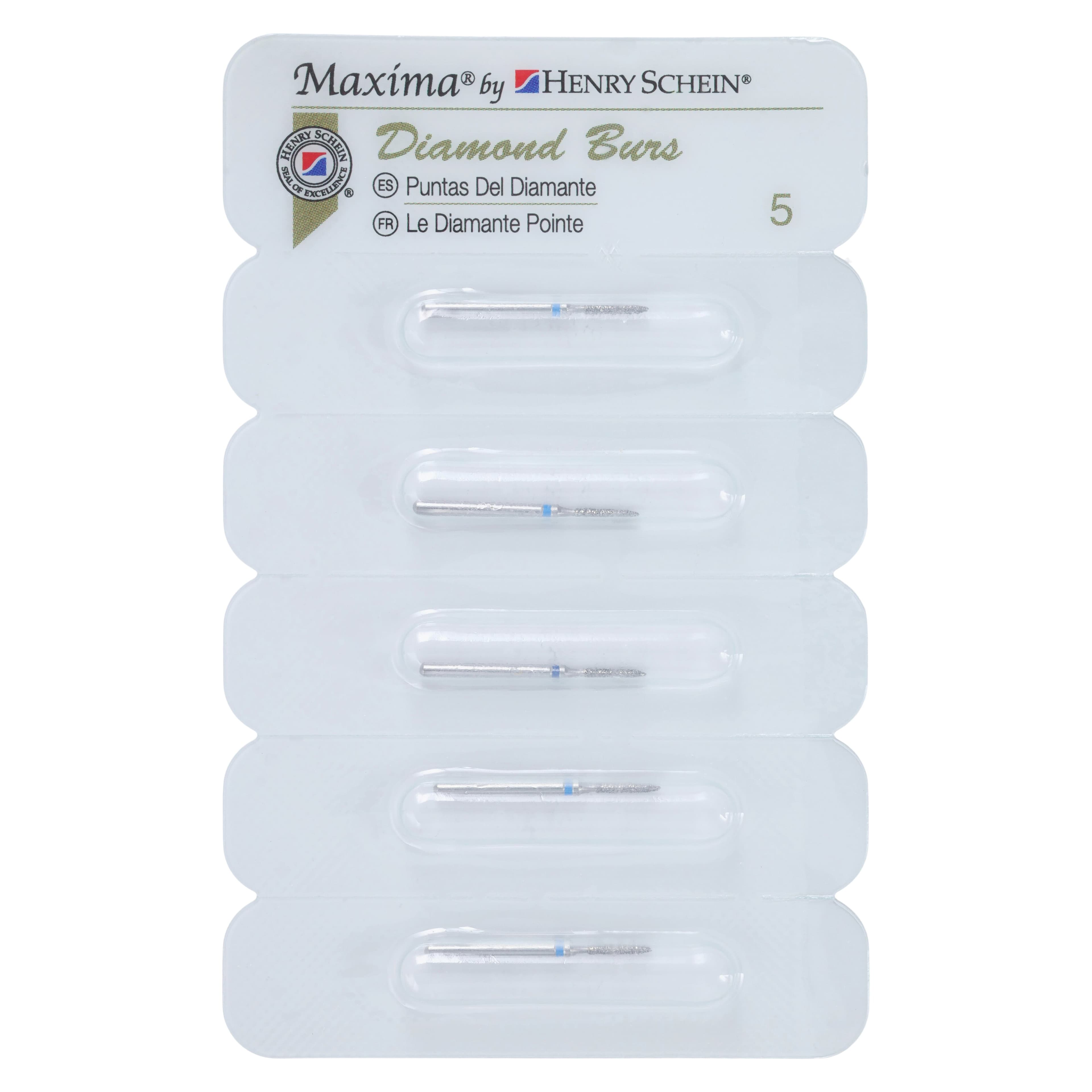 Maxima Diamond FG 877-010M Friction Grip Medium Beveled Cylinder Bur, 6.0 mm thumbnail 4