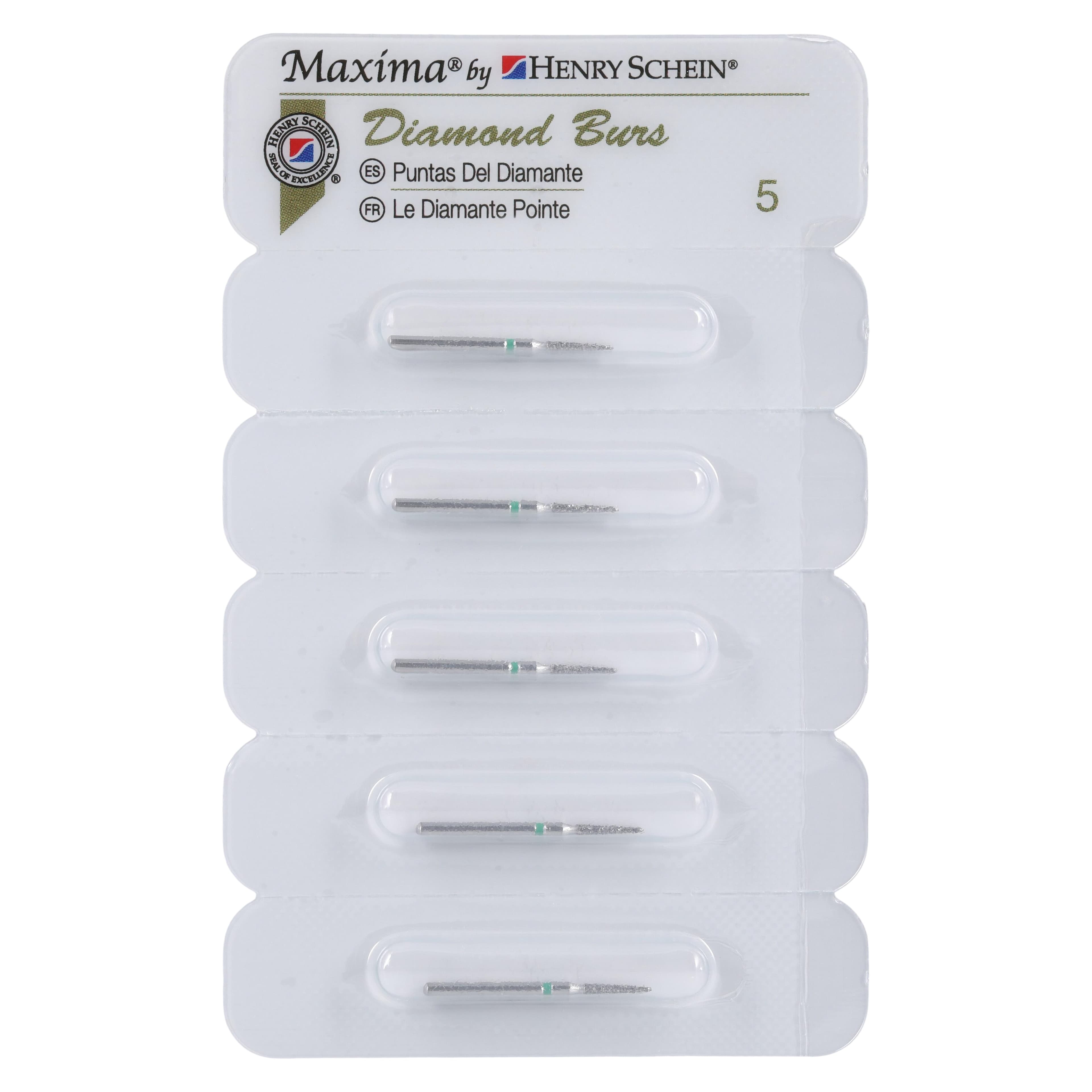Maxima Diamond FG 877K-012C Friction Grip Coarse Curettage Bur, 6.0 mm, 5/Pack thumbnail 4