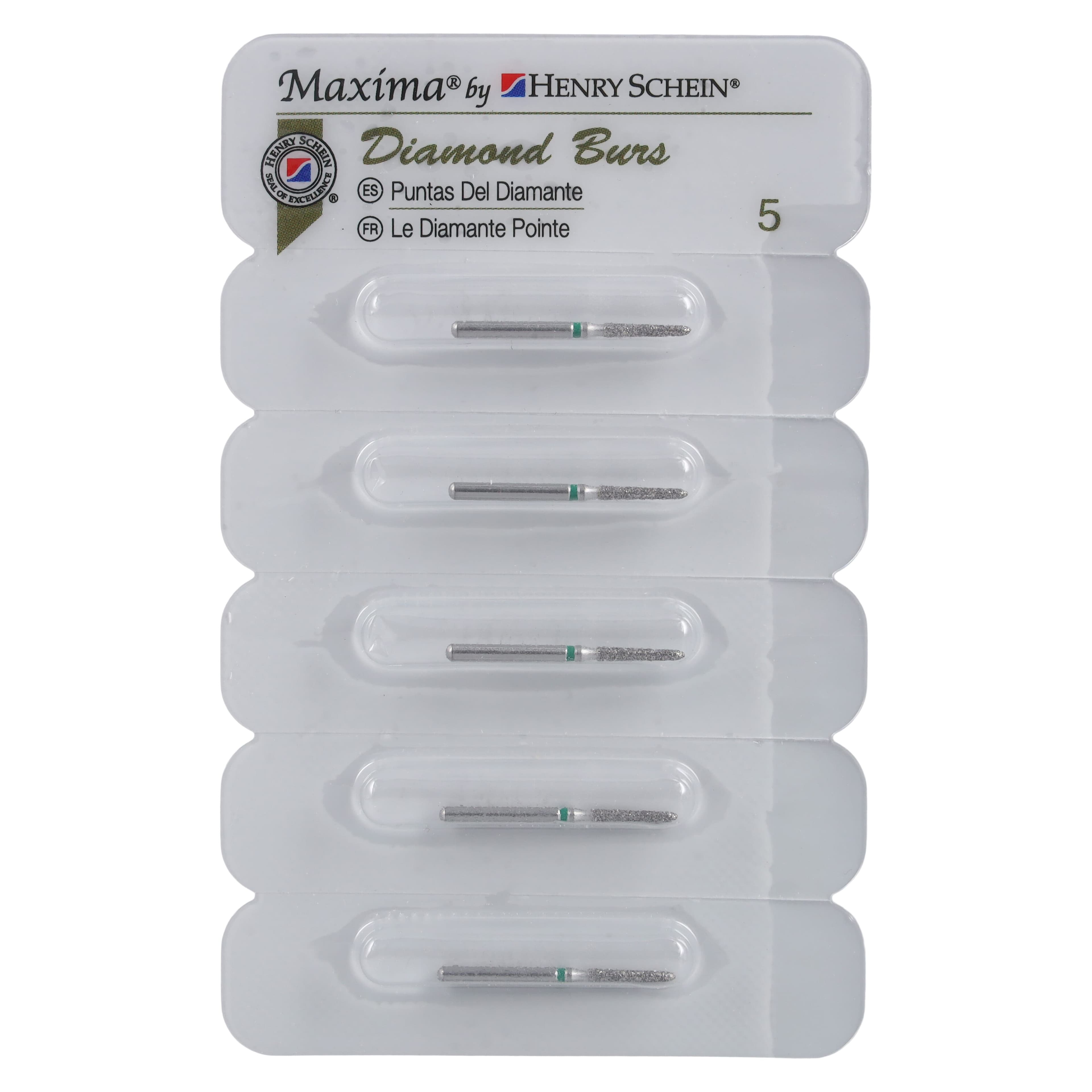 Maxima Diamond FG 878K-014C Friction Grip Coarse Curettage Bur, 8.0 mm, 5/Pack thumbnail 4