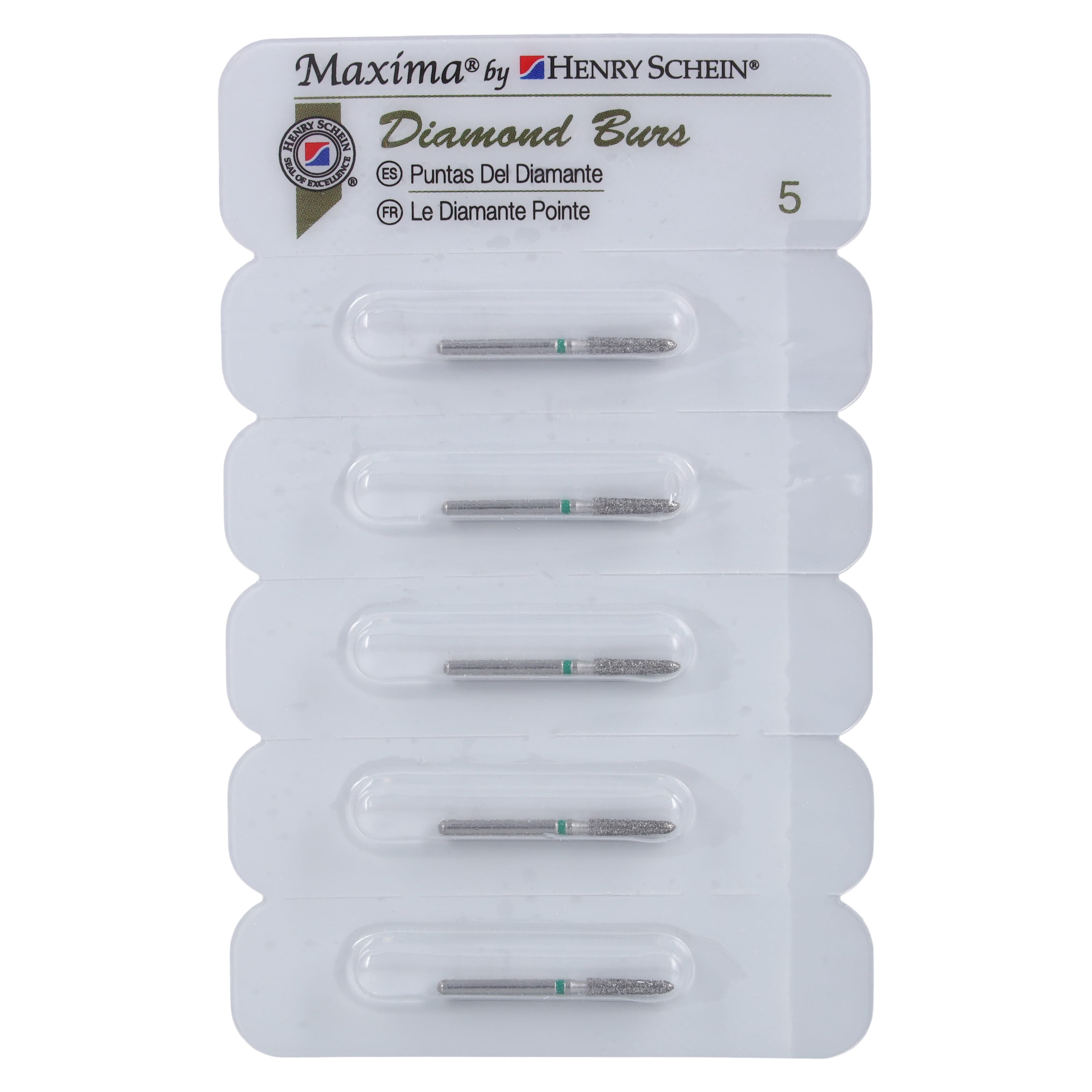 Maxima Diamond FG 878K-018C Friction Grip Coarse Curettage Bur, 8.0 mm, 5/Pack thumbnail 4