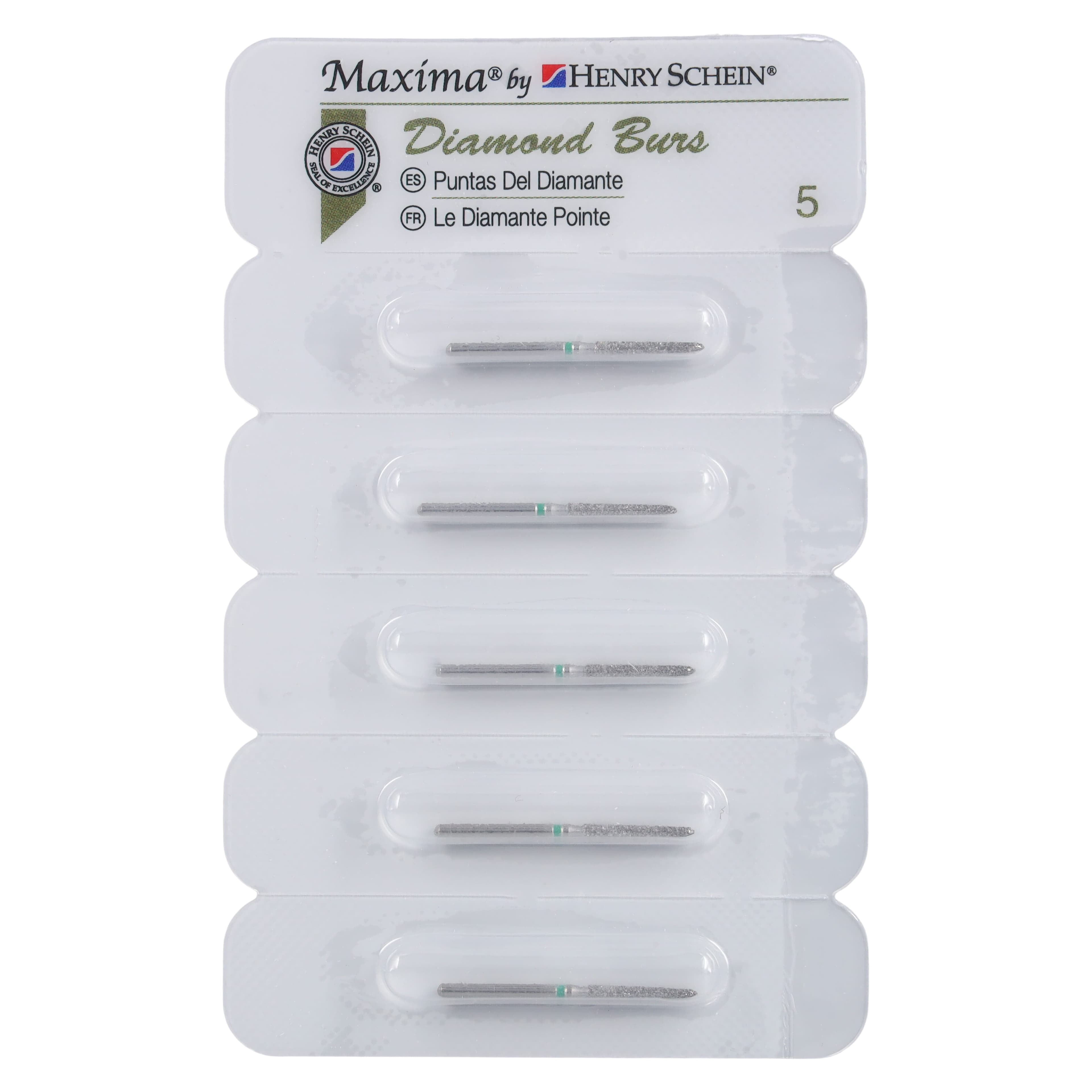 Maxima Diamond FG 879K-016C Friction Grip Coarse Curettage Bur, 9.5 mm, 5/Pack thumbnail 4