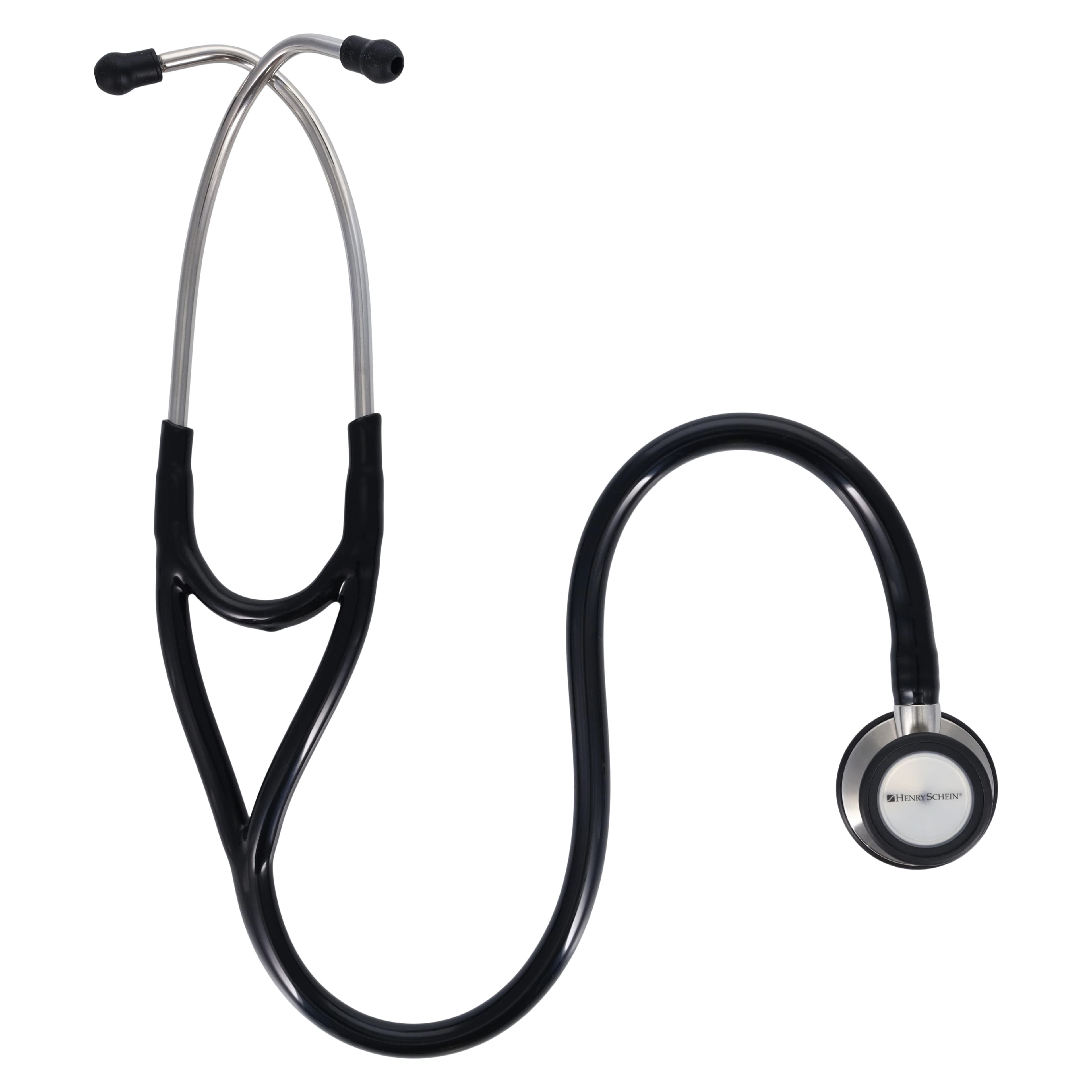 Henry Schein Adscope Cardiology Stethoscope, Adult, Black, PVC Tubing, Each thumbnail 2
