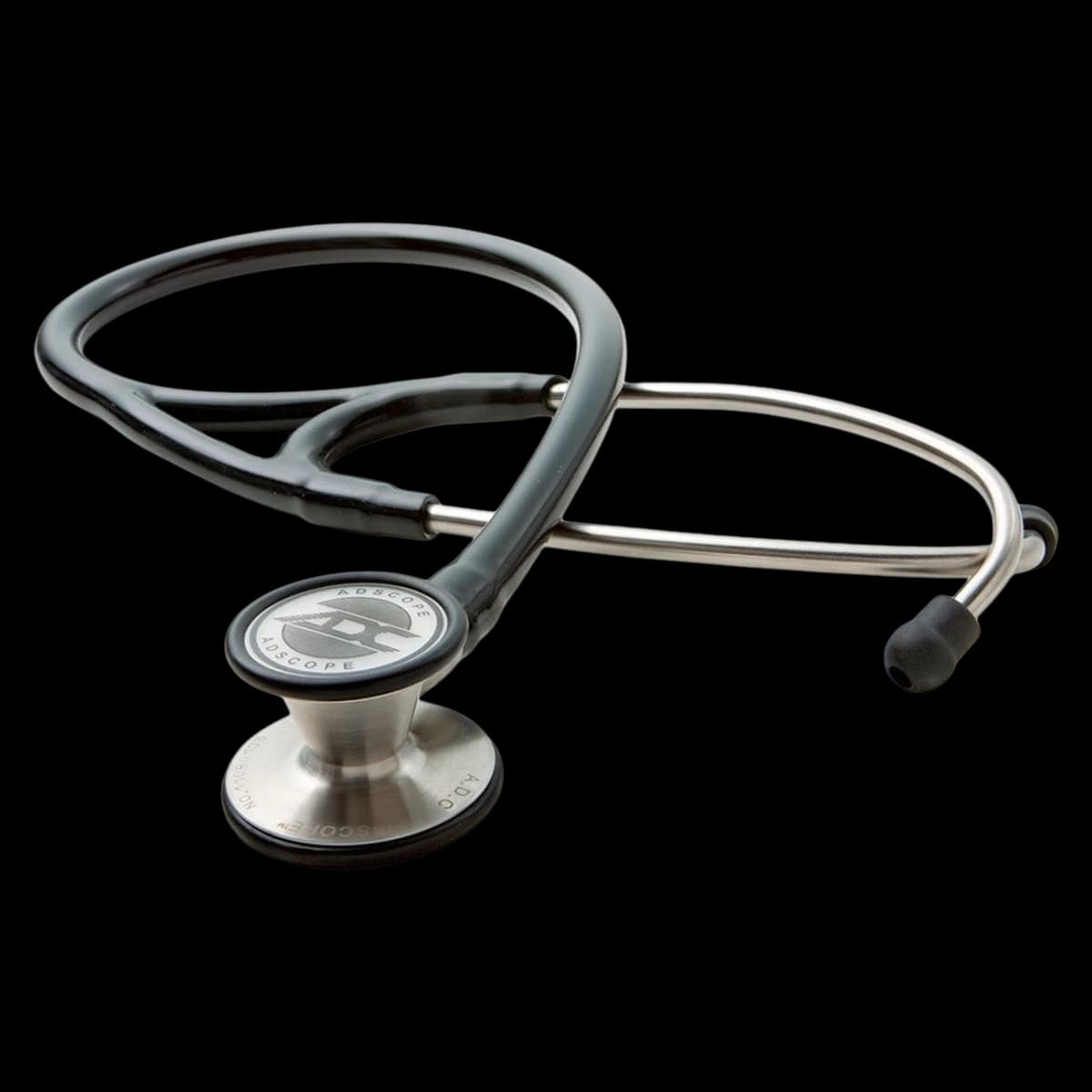 Henry Schein Adscope Cardiology Stethoscope, Adult, Black, PVC Tubing, Each - Stethoscope Cardiology Black - Image 1