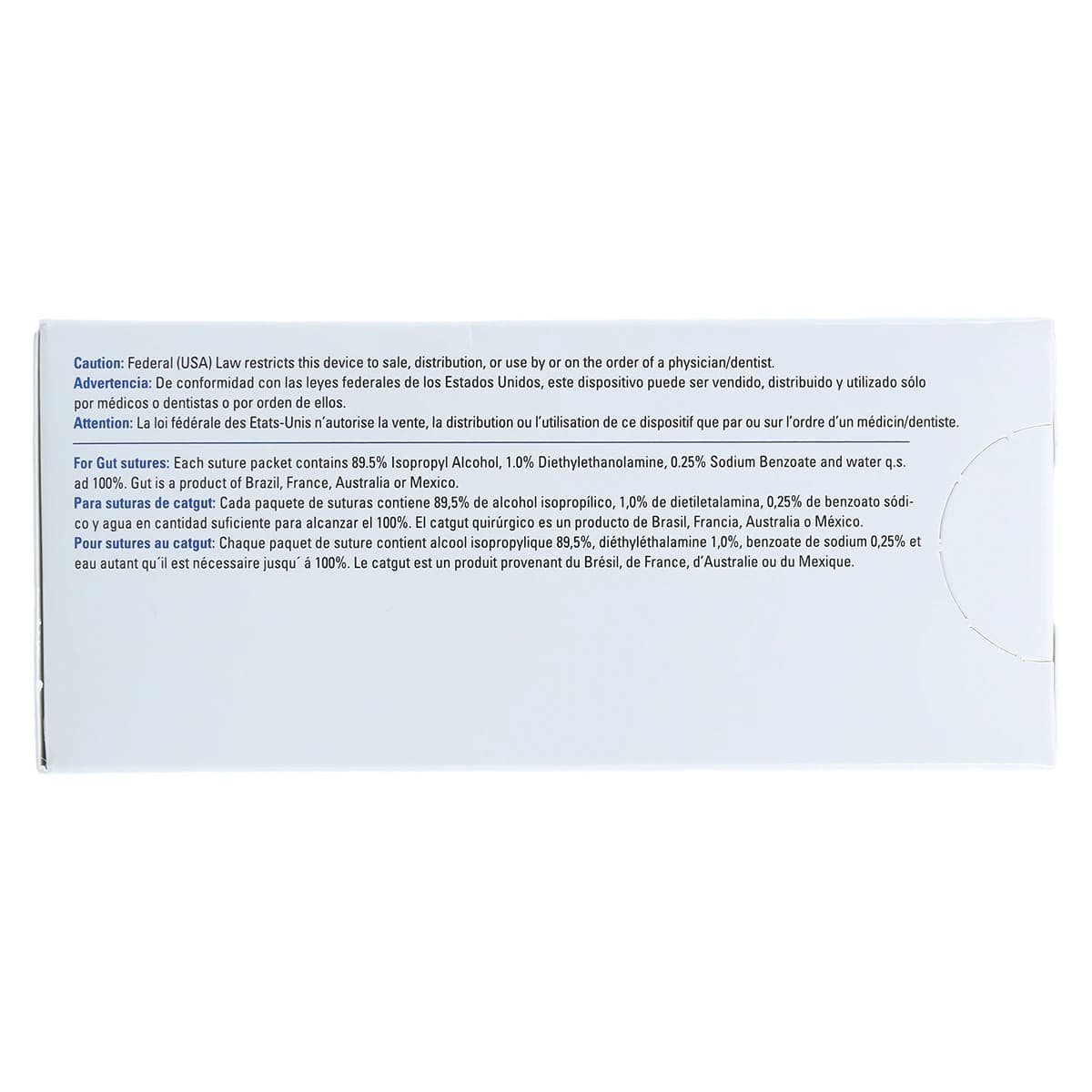 Henry Schein Black Monofilament Nylon Non-Absorbable Surgical Sutures, 4-0, 10" C-17 Precision Reverse Cutting 3/8 Circle Needle, 12/Bx thumbnail 5
