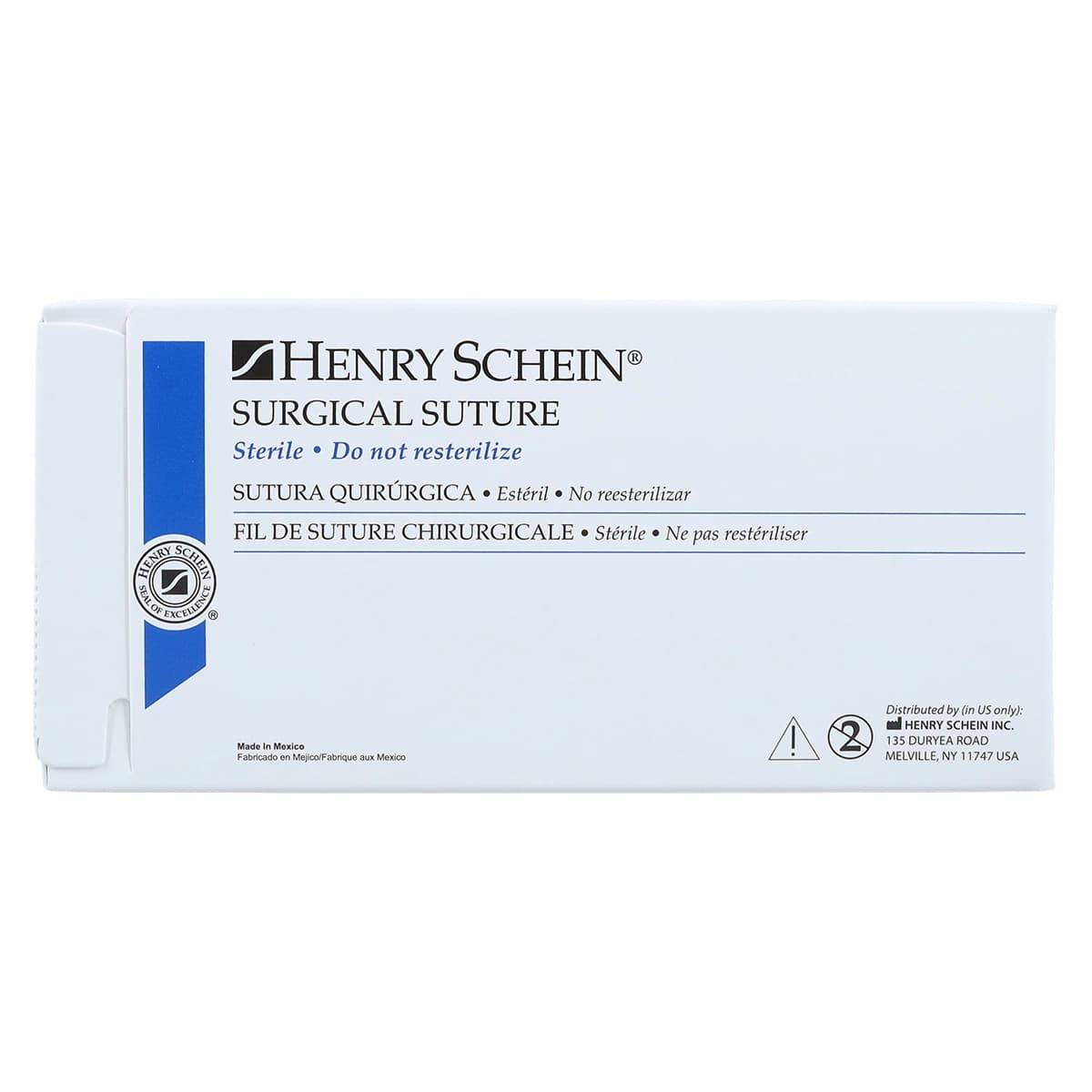 Henry Schein Black Monofilament Nylon Non-Absorbable Surgical Sutures, 5-0, 18", PC-31 Precision Reverse Cutting 3/8 Circle Needle, 18mm, 12/Box thumbnail 4