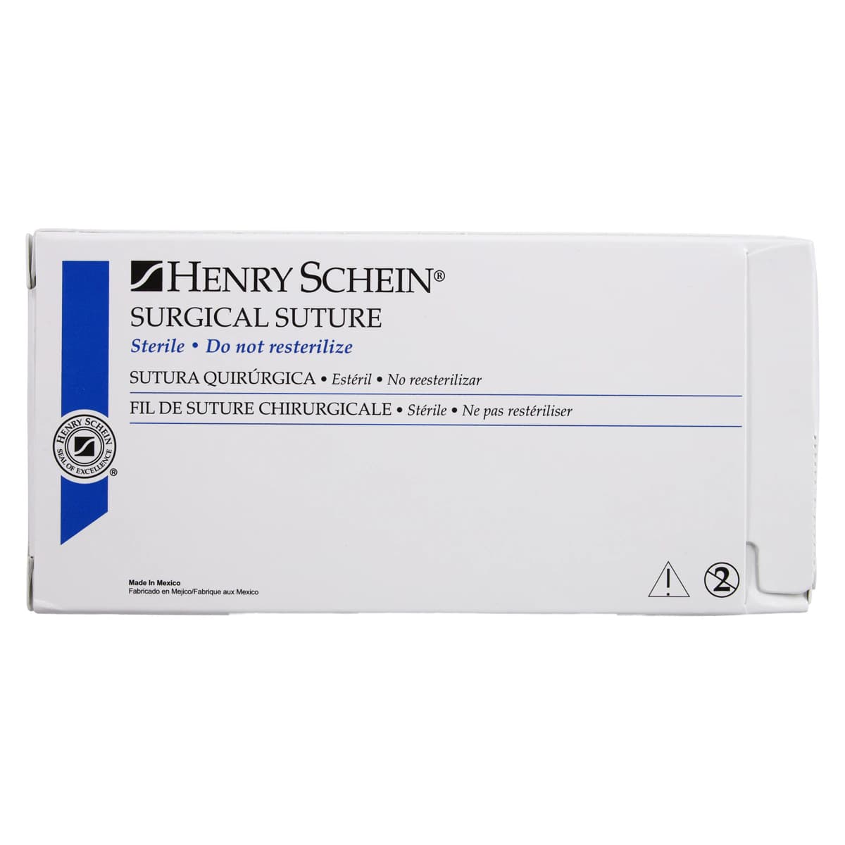 Henry Schein Plain Gut Absorbable Surgical Sutures, 6-0, 18", Monofilament, Beige, 3/8 Circle Cutting Needle, 13mm, 12/Box, DSCM-13 thumbnail 4