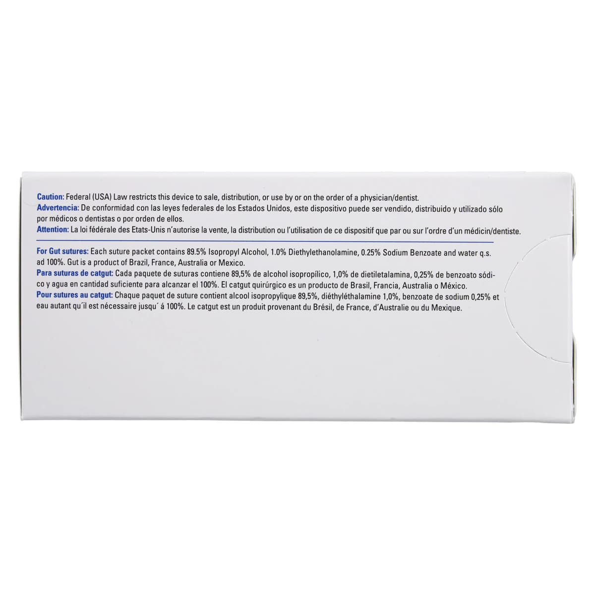 Henry Schein Plain Gut Absorbable Surgical Sutures, 6-0, 18", Monofilament, Beige, 3/8 Circle Cutting Needle, 13mm, 12/Box, DSCM-13 thumbnail 5