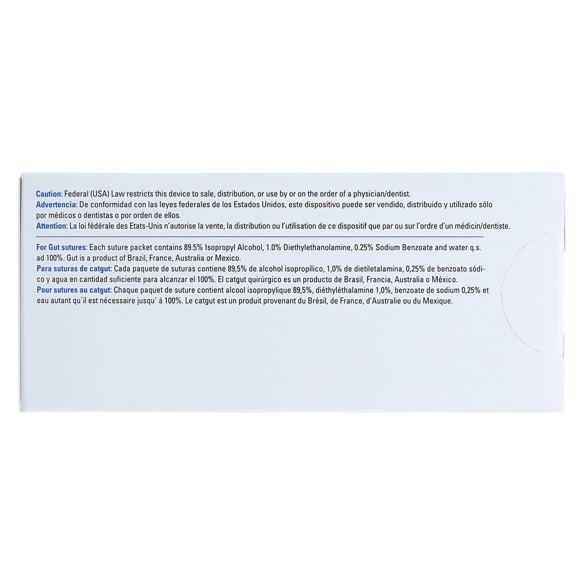 Henry Schein Chromic Gut Absorbable Surgical Sutures, 4-0, C-6 Reverse Cutting, 18" Monofilament, Undyed Beige, 12/Box thumbnail 5