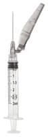 Henry Schein Hypodermic Syringe/Needle Combo, 25G x 1-1/2", 3cc, Orange, Safety, Sterile, 100/Box - Syringe/Needle Combo Safety3cc - Image 1