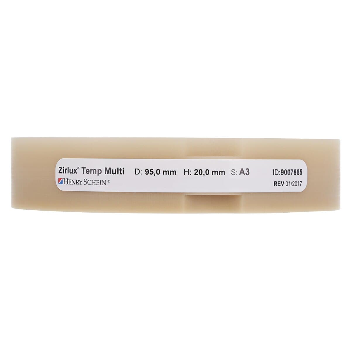 Zirlux Temp Multi PMMA Disc A3, 95x20mm, Each thumbnail 4