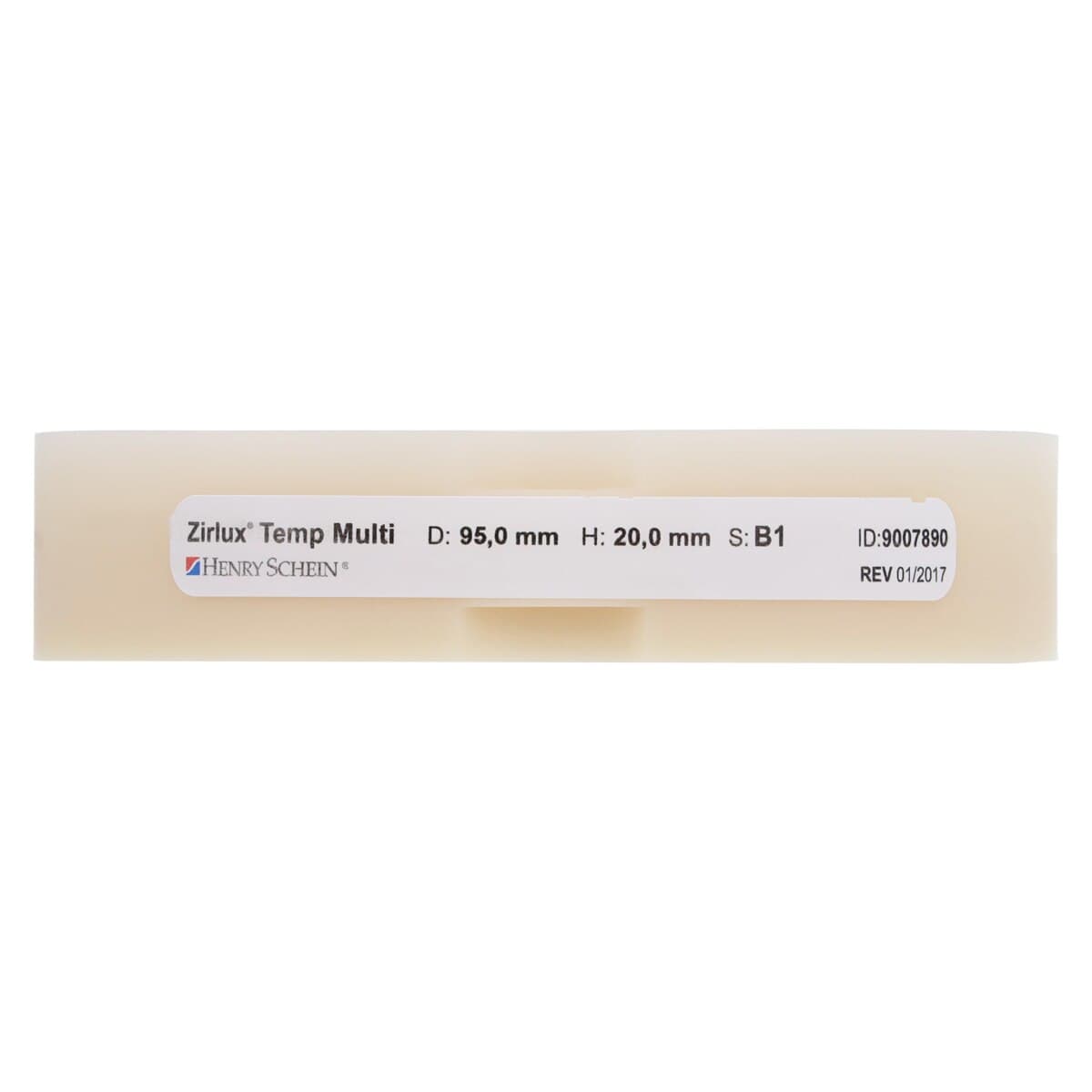 Zirlux Temp Multi PMMA Disc B1, 95x20mm, Each thumbnail 4
