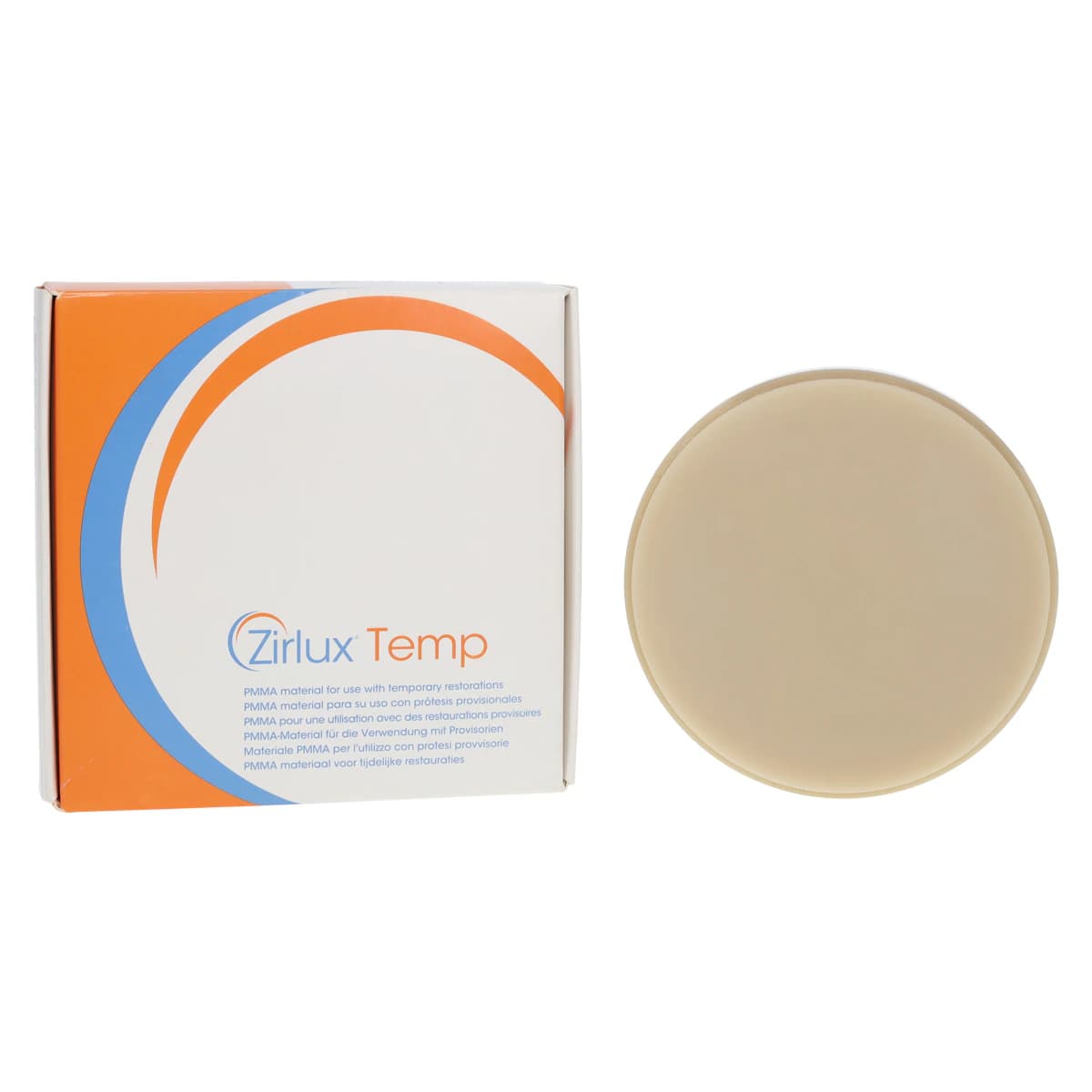 Zirlux Temp PMMA Disc D3, 98x18mm, Each - Zirlux Temp PMMA 98x18mm - Image 1