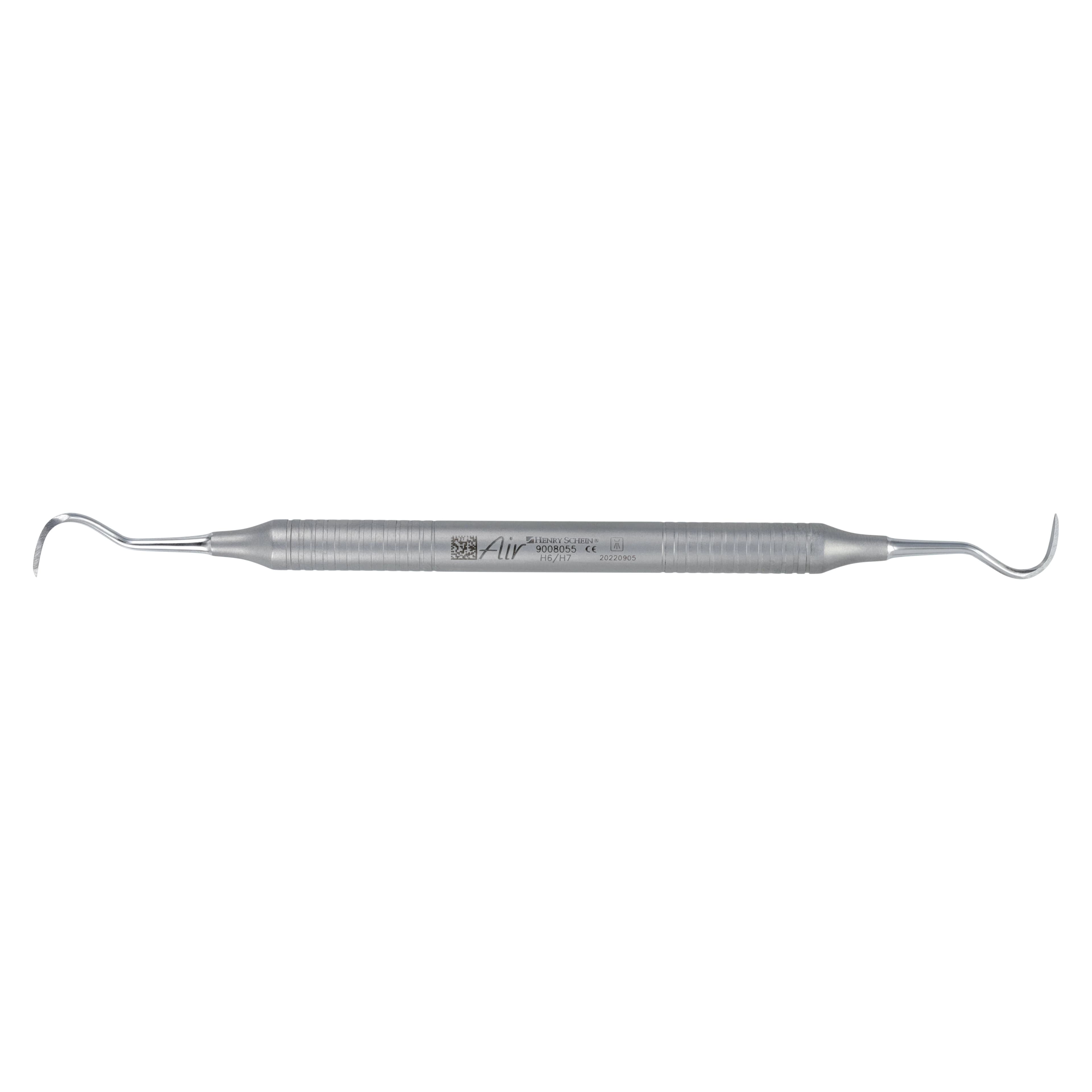 Henry Schein Air Collection Scaler, Double End H6/7, Stainless Steel, 12 g, Each - H6/7 Scaler - Image 1