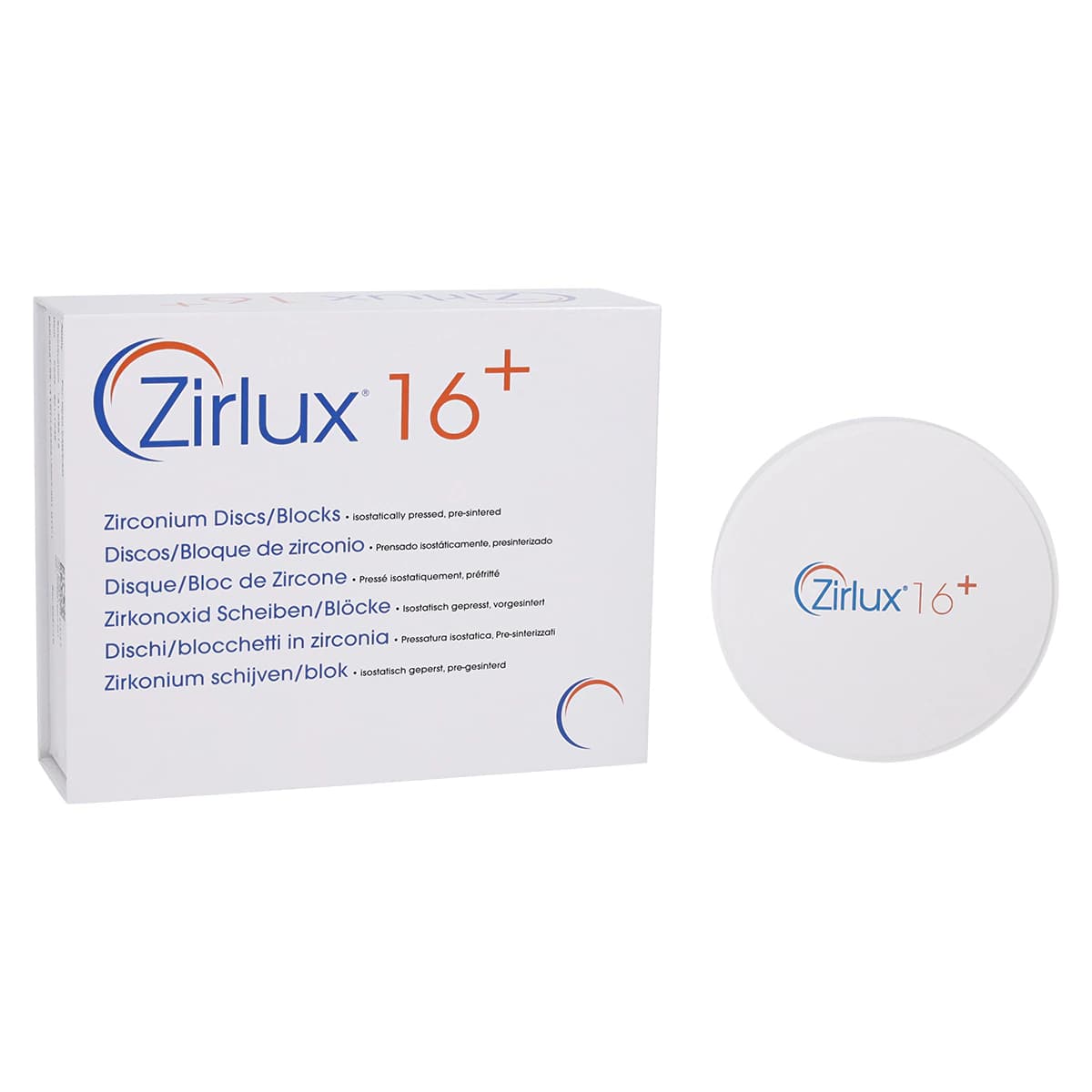 Zirlux 16+ Zirconia Disc C3, 98x14mm, Each - Zirlux 16+ C3 - Image 1