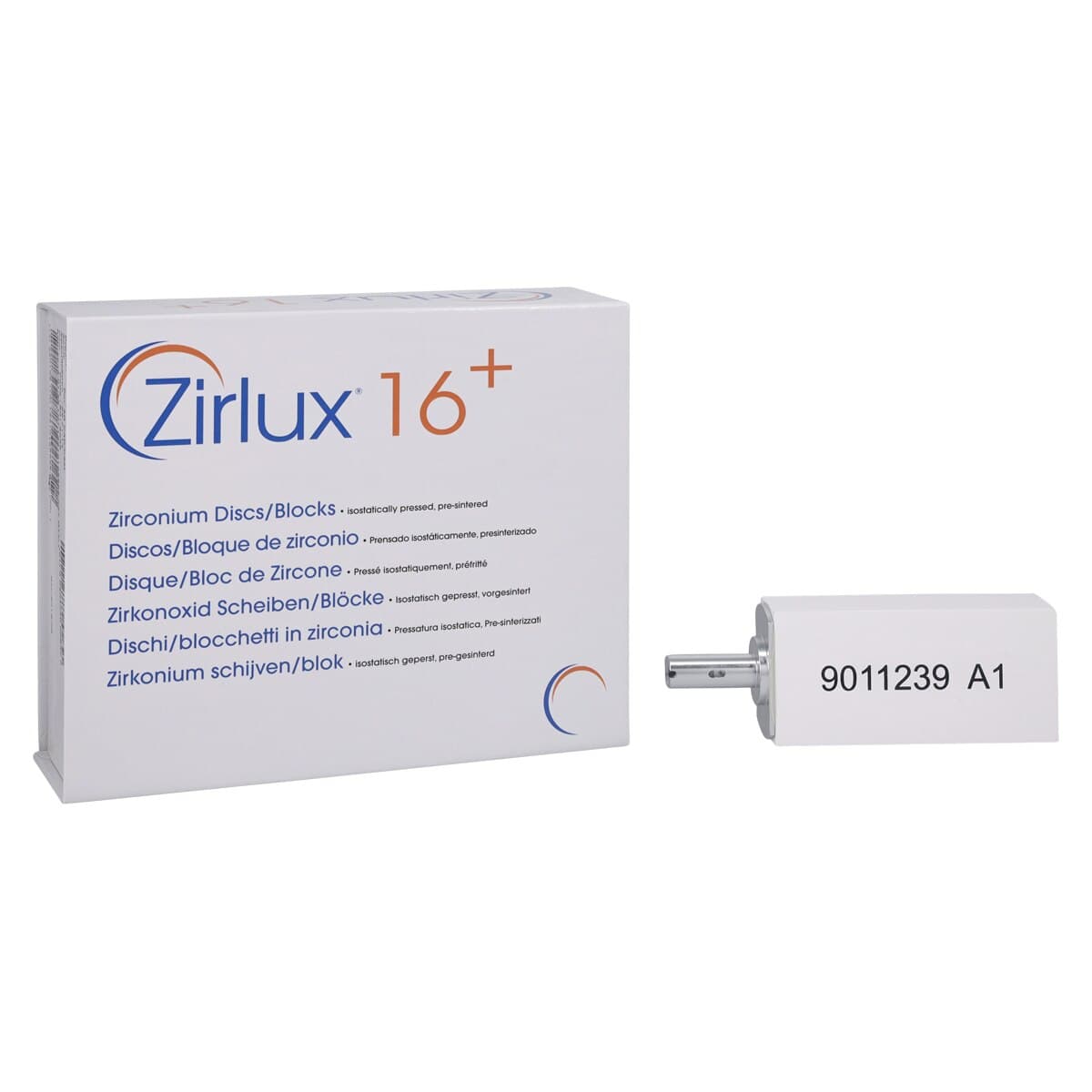 Zirlux 16+ Zirconia Block A1 85x40x22, 2/Package thumbnail 2