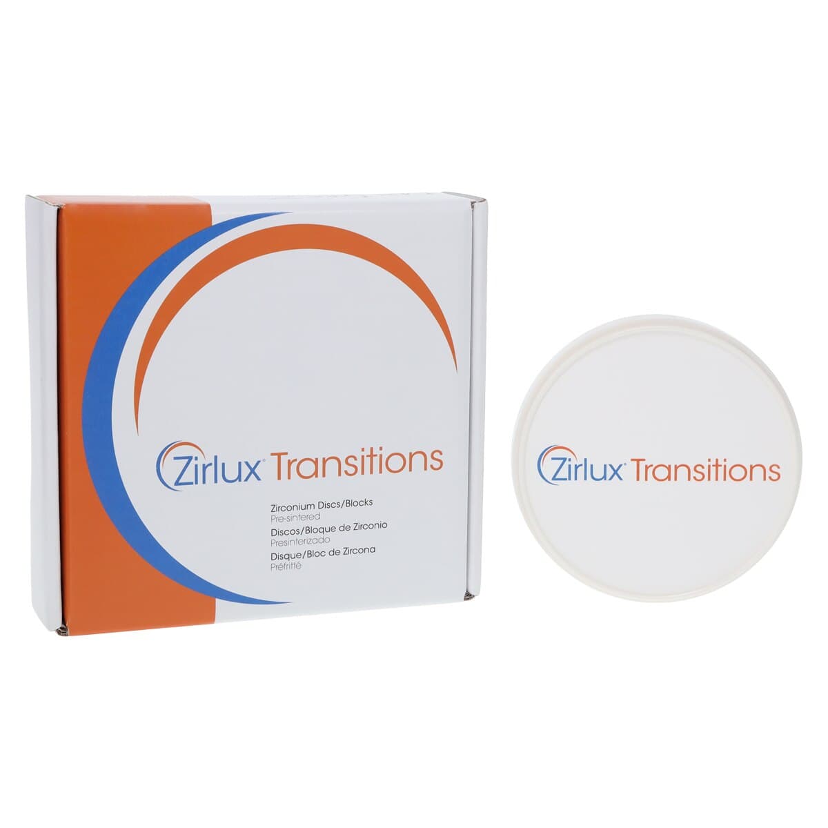 Zirlux Transitions D4 Zirconia Disc, 98x18mm, Each thumbnail 2