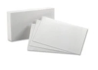 Oxford Index Cards Blank, 5" x 8", White, 100/Pack - Card Index Blnk 5x8 8pt 1 - Image 1