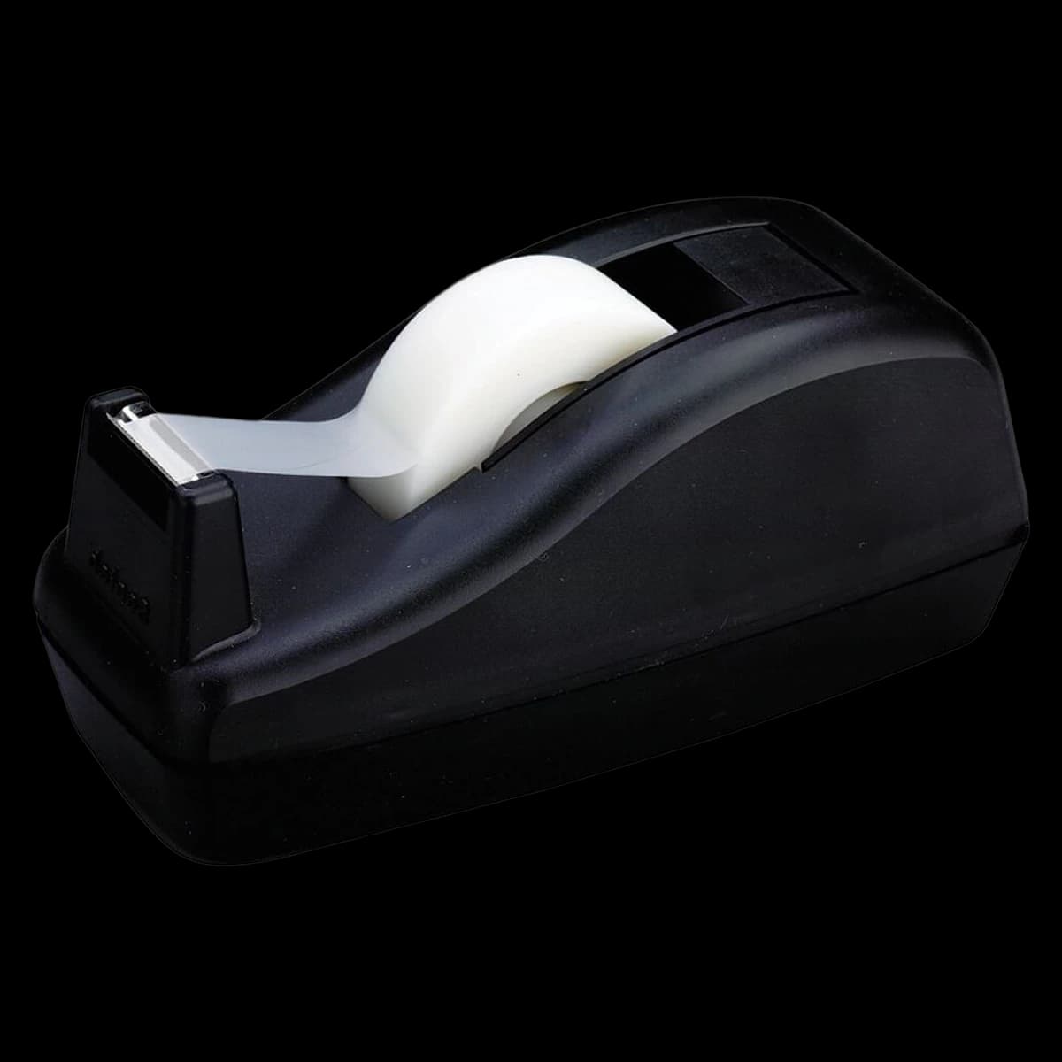 Scotch Deluxe Desk Tape Dispenser, Black, 1/Package - DISPENSER,TAPE,DELUXE,1, - Image 1