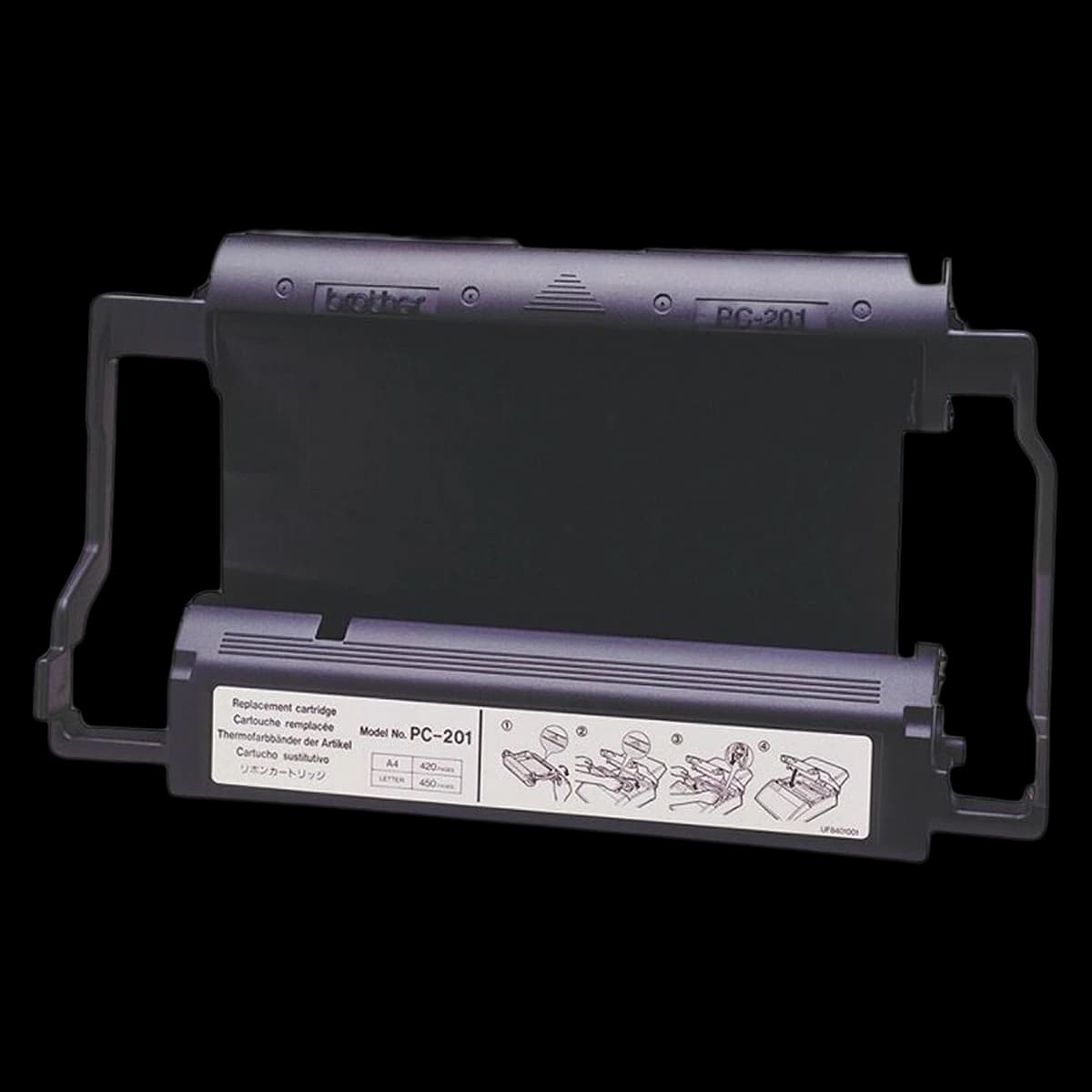 Brother PC-201 Black Print Cartridge, 1/Package - PRINT CARTRIDGE,FAX,PC201 - Image 1