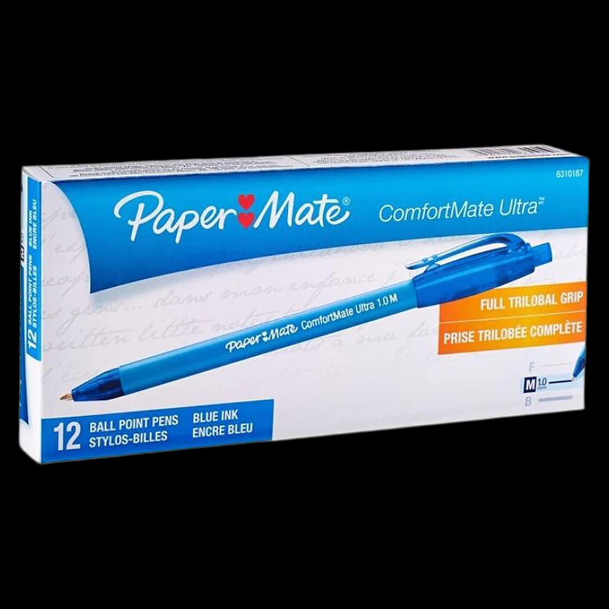Sanford Comfortmate Ultra Ballpoint Pen, Medium Point, 1.0 mm, Blue, 12/Pack - Pen Blpt C-Mate Retr Med - Image 1