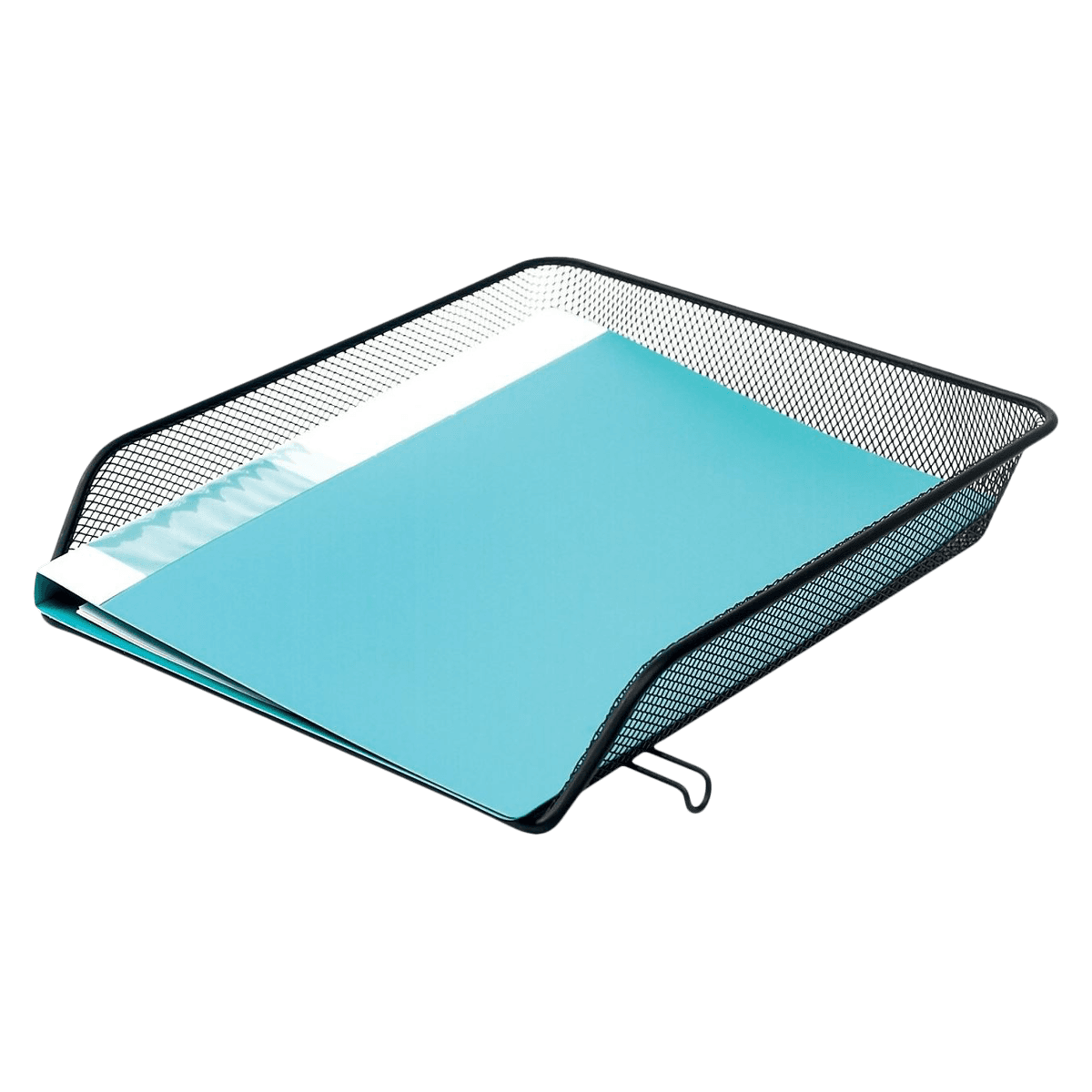 Office Depot Brand Metro Mesh Front-Load Letter Tray, Black - TRAY,LETTER,MESH,BLACK - Image 1