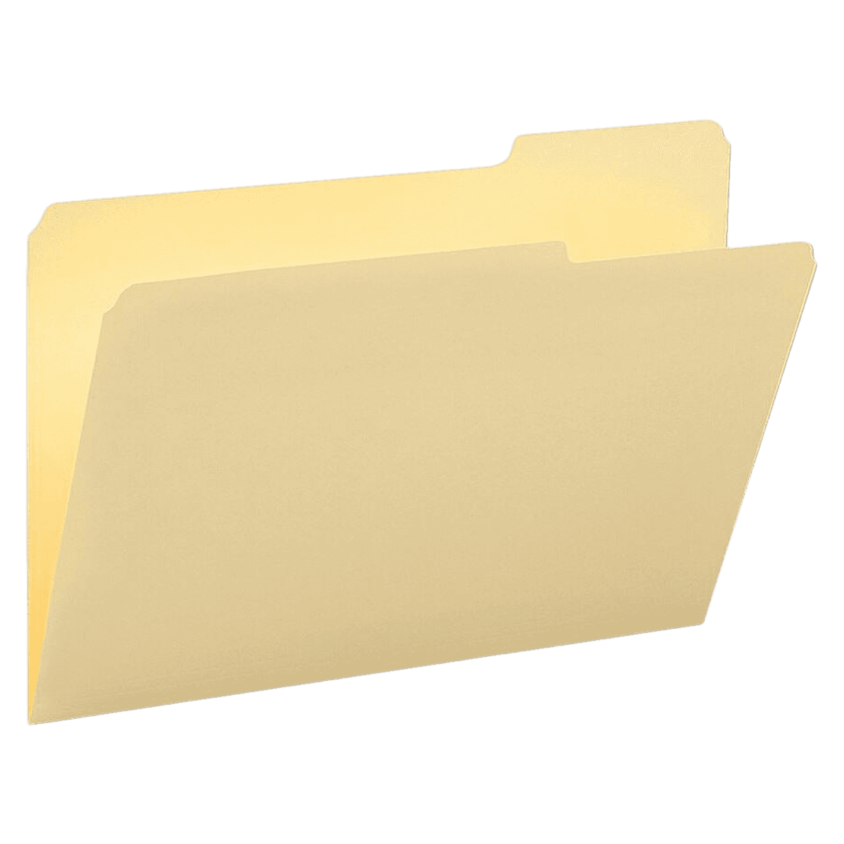 Smead Manila File Folders, Legal Size, 1/3 Cut Tab, Position 3, 100 per Box - FOLDER,LGL,11PT,SNGL,1/3- - Image 1