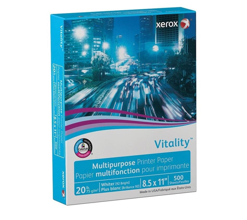 Xerox Vitality Multipurpose Paper, 8.5 x 11 in, 20 Lb, 500/Ream, 500/Package - Paper Copy 4200dp 8.5x11 - Image 1