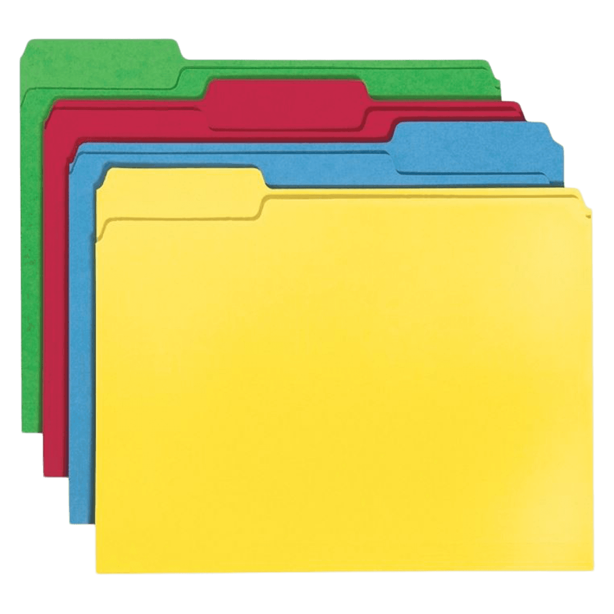 Smead File Folder, Letter Size, 1/3 Cut, Assorted Colors, 24/Pack - Folder Letter 24ct Assort - Image 1