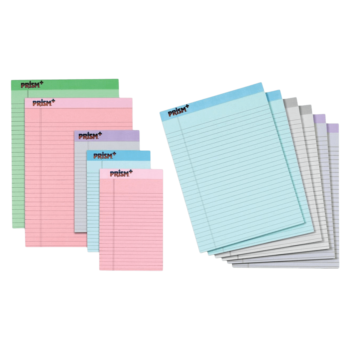 Tops Business Forms Prism Writing Pad, 5" x 8", Legal Ruled, 25 Sheets, Orchid, 12/Pack - Pad Perf Prism 5x8 Jr Lgl - Image 1