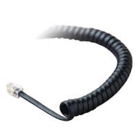 Belkin Handset Cord, 25 Feet, Black, 1/Package - CORD,HANDSET,25',BLACK - Image 1