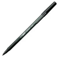 BIC Soft Feel Stick Pen, Medium Point, 1.0 mm, Black Barrel, 12/Pack - Pen Stick Soft Feel Bic - Image 1