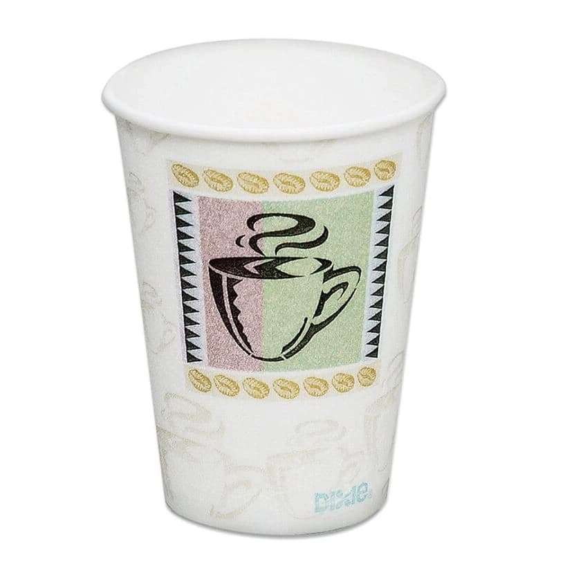 Dixie PerfecTouch Hot Cups, 8 oz, 25/Pack - Cup Hot Perfectouch 8oz 2 - Image 1