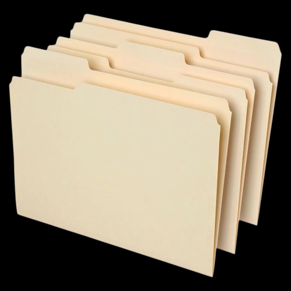 Office Depot File Folders, 1/3 Cut, Letter Size, Manila, 100/Box - Folder File Letter 1/3 Cu - Image 1