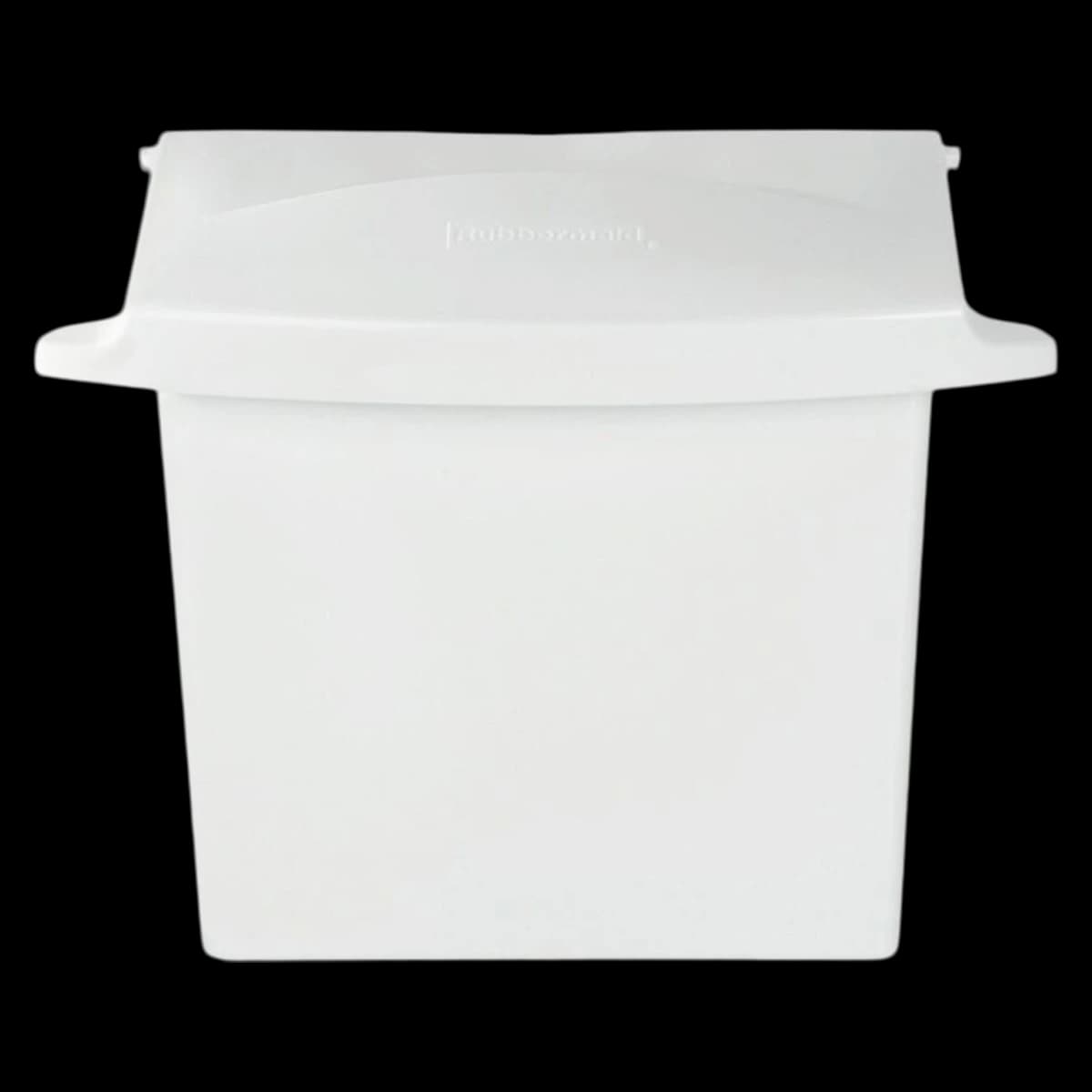 Rubbermaid Compact Sanitary Napkin Receptacle, White, 1/Package - RECEPTACLE,SANITARY NAPKI - Image 1
