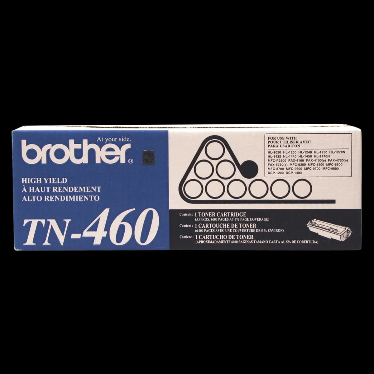 Brother TN-460 High-Yield Black Toner Cartridge, 1/Package - TONER,MFC8300,TN460,HI YI - Image 1