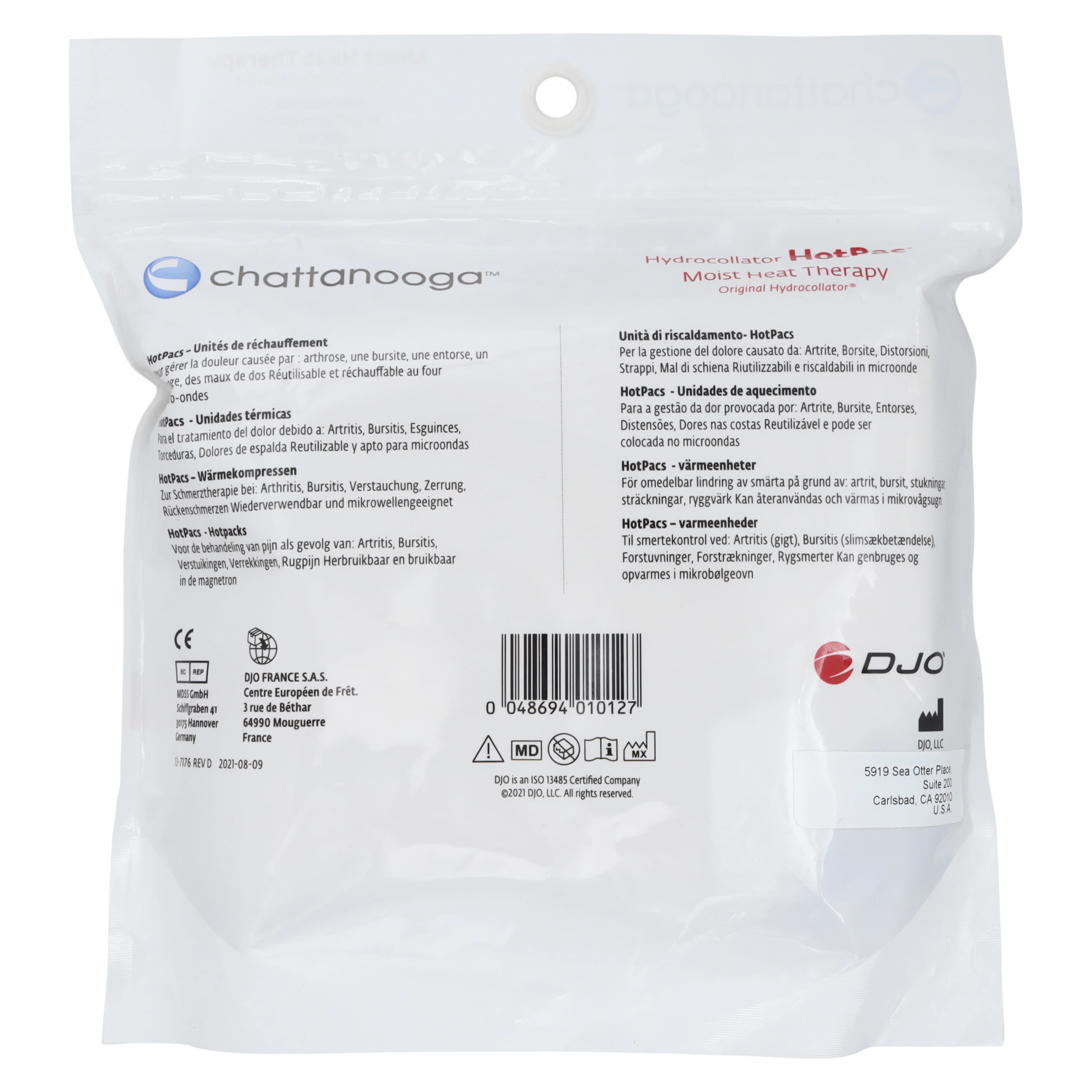 Chattanooga Hydrocollator HotPac Moist Heat Pack, Knee & Shoulder, 10" x 20" thumbnail 5
