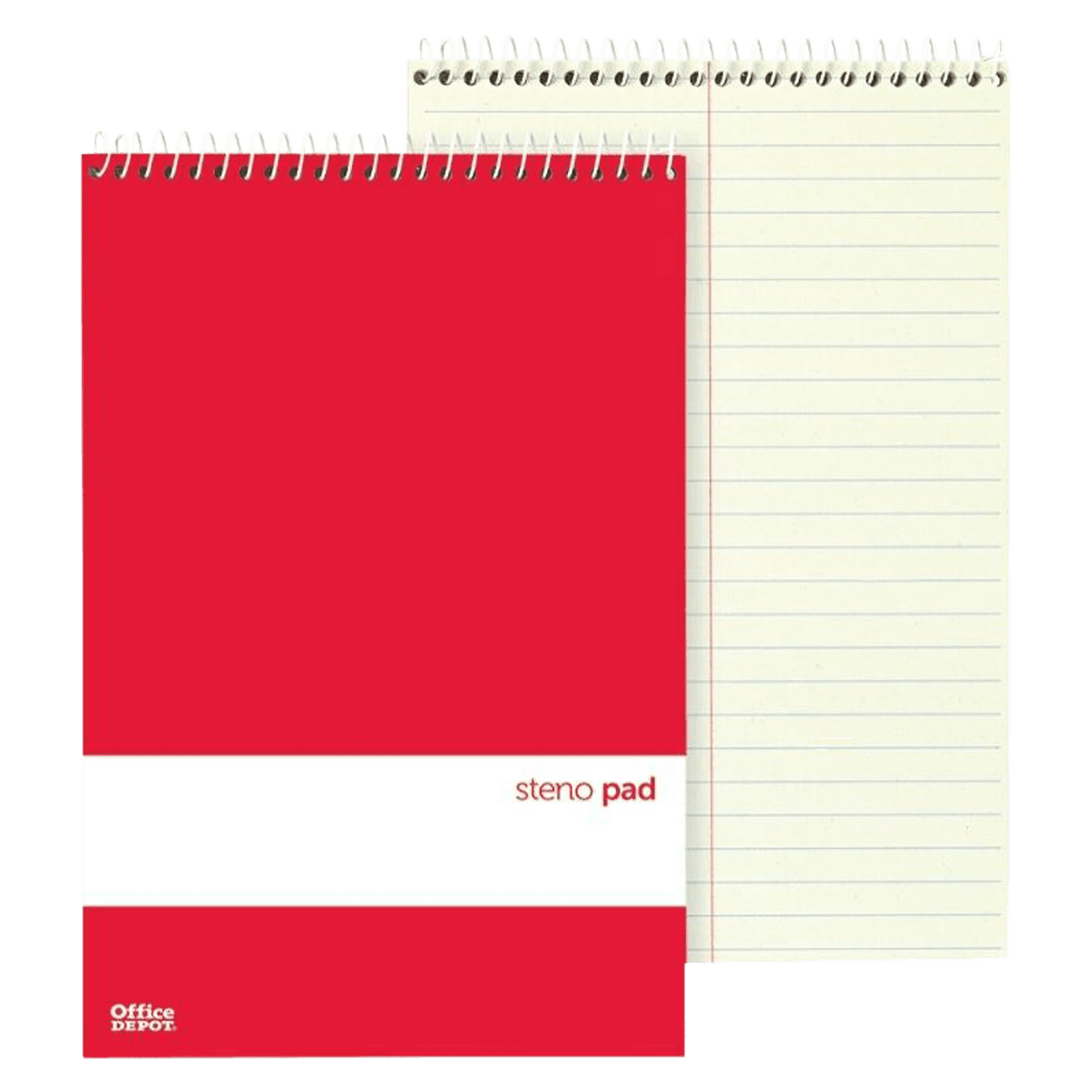 Steno Books 6" x 9" Gregg Ruled, 70 Sheets, Green Tint, 12/Pack - Steno Books 6"x9" GreggRuled - Image 1
